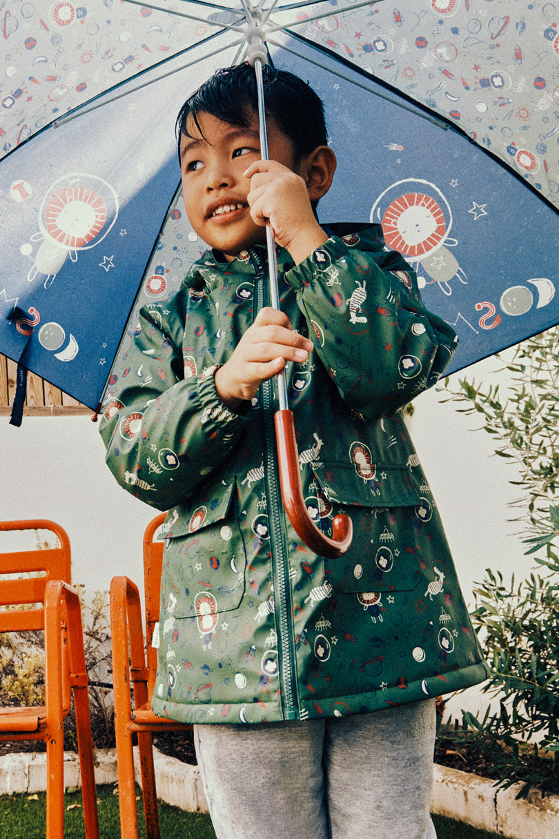 Chubasquero infantil con forro interior polar Cosmos