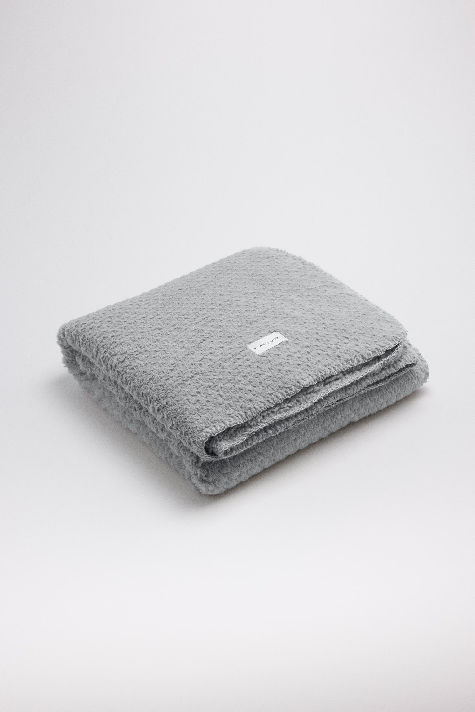 Manta pelo suave y borreguito gris