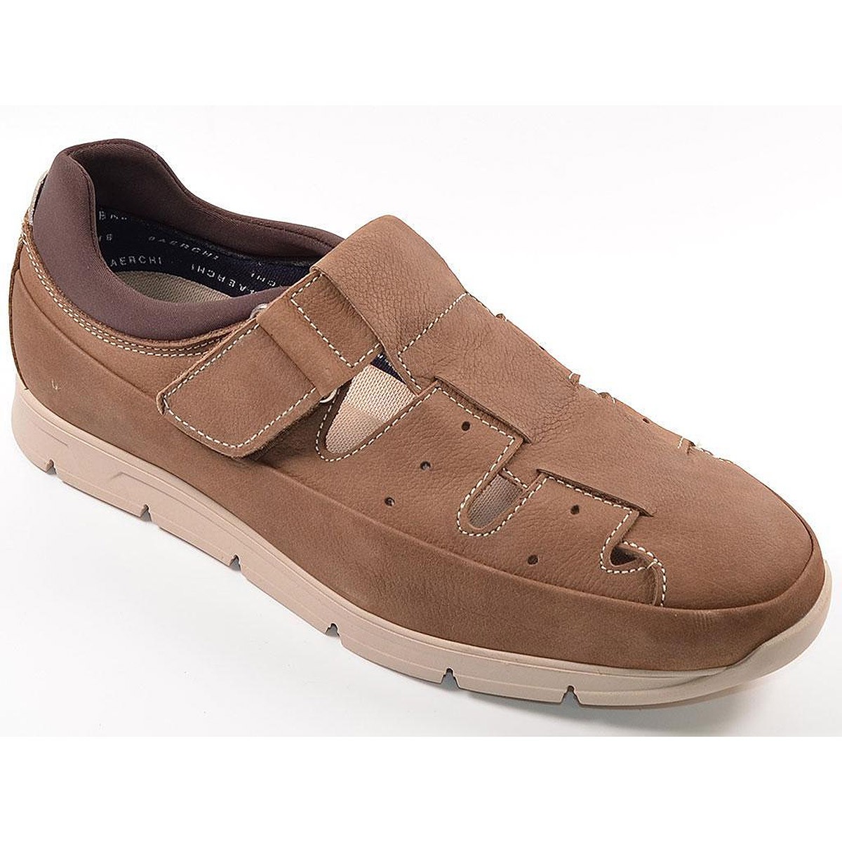 5088 BAERCHI SANDALIA Hombre en piel. Plantilla acolchada