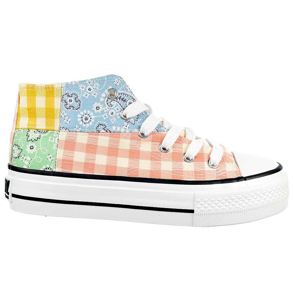 52729 B&W Zapatilla Botín De Lona Niña