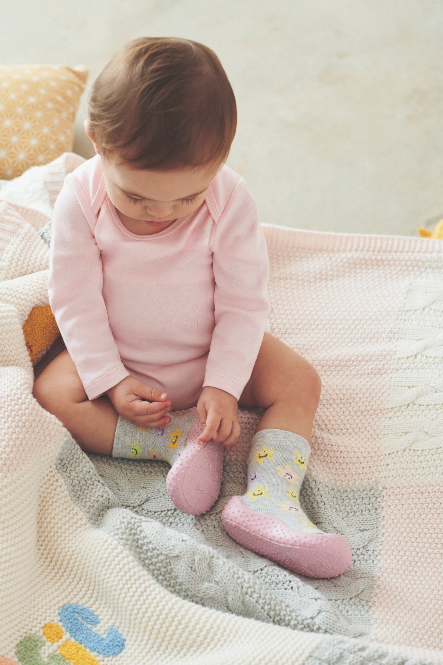 Zapatillas calcetín primeros pasos bebé