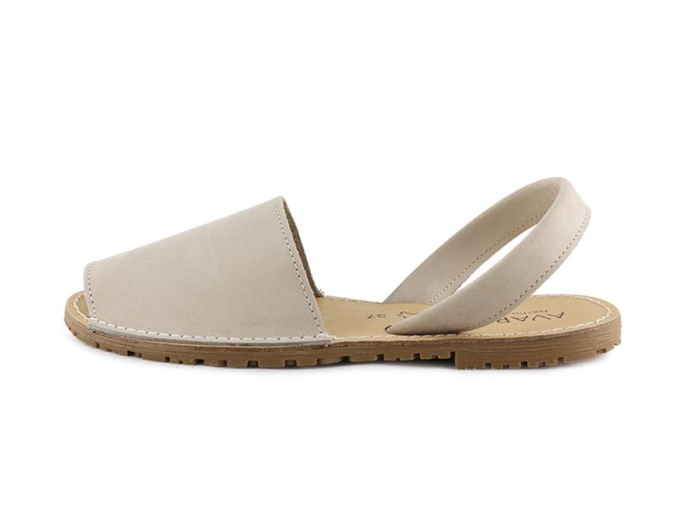 Menorquina clásica nobuk beige oscuro Jeromin