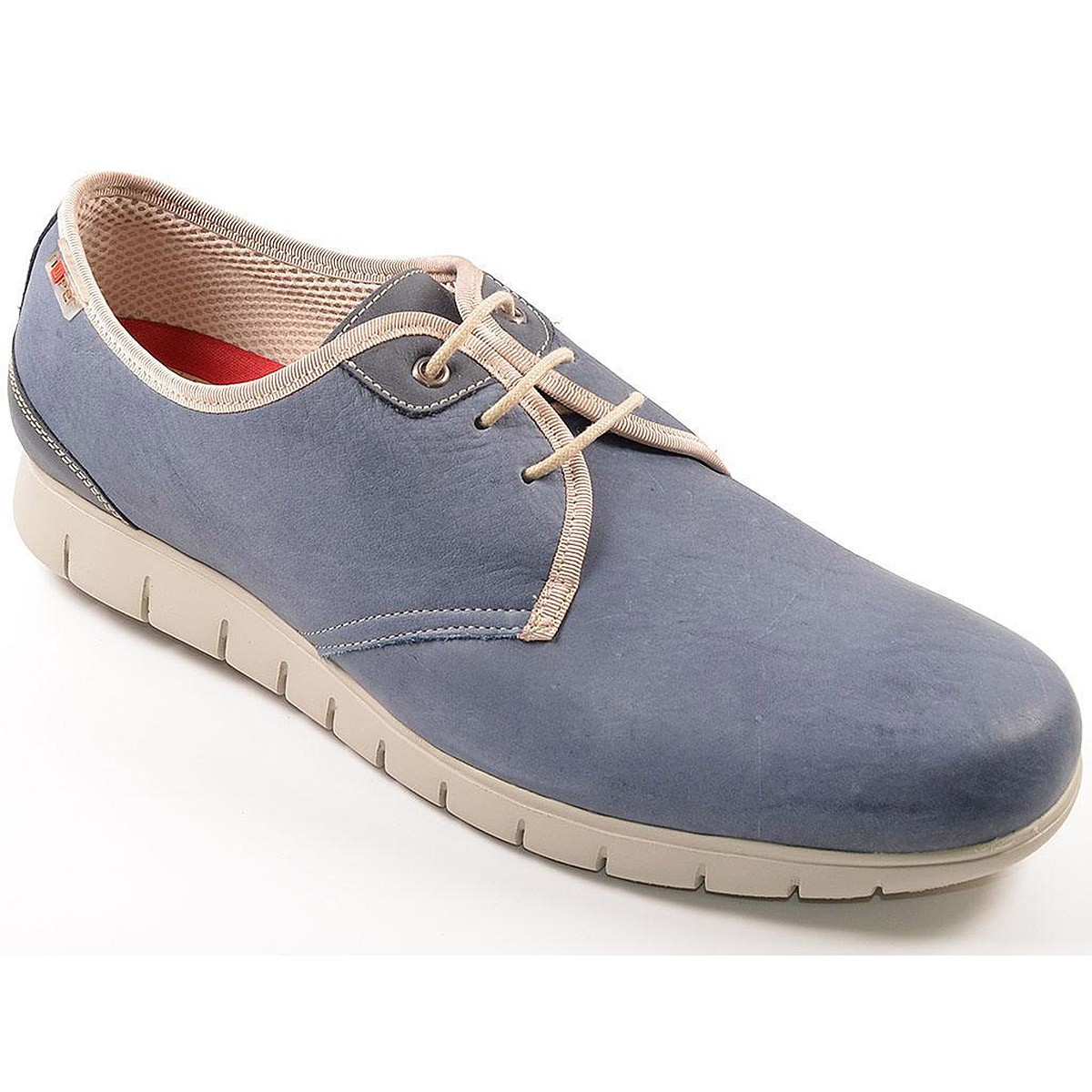 5501 Nuper Zapato Piel Acolchado Antideslizante Cordones Hombre