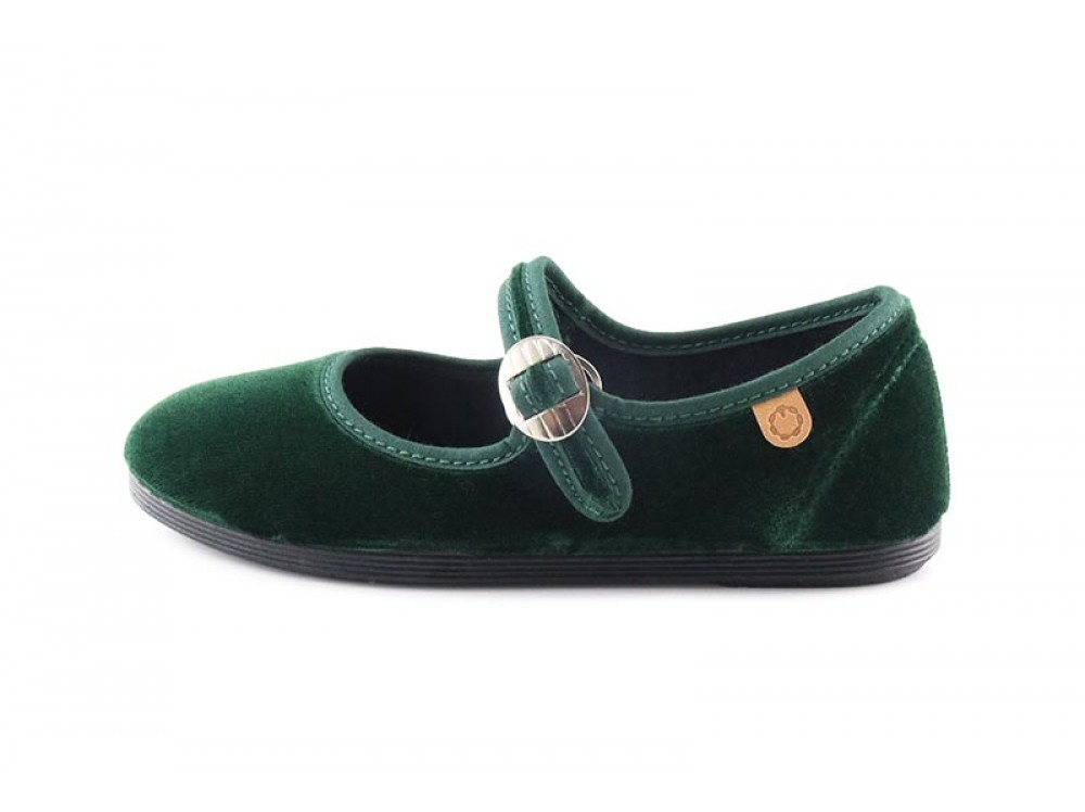 Mercedita terciopelo verde La Cadena
