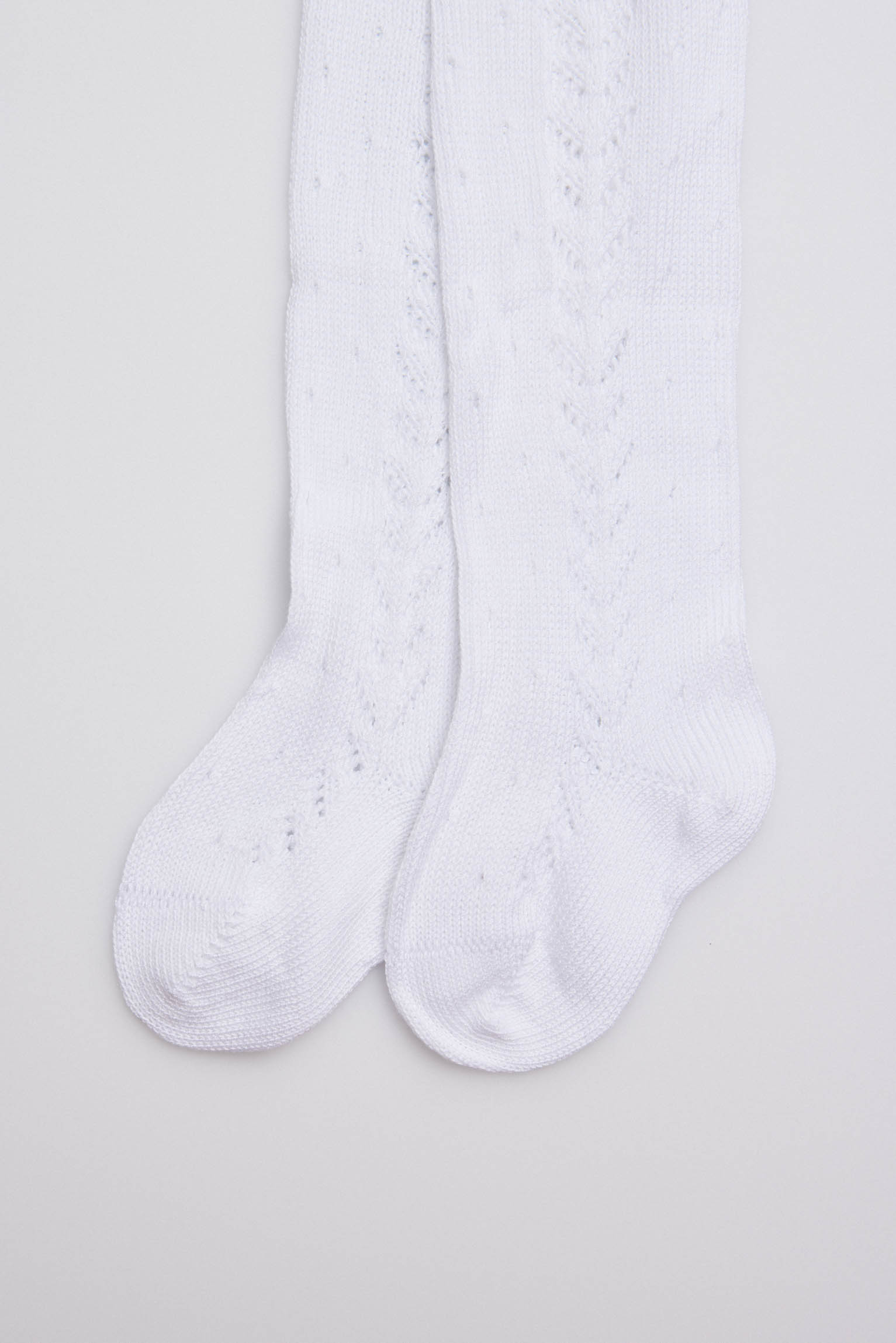 Leotardo calado blanco