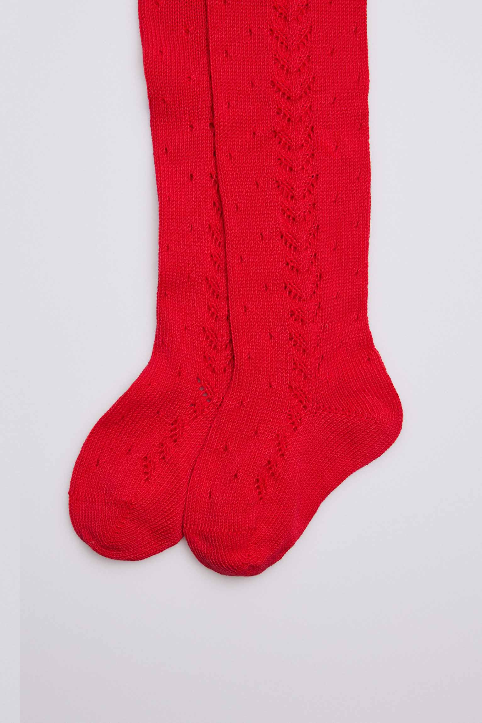 Leotardo calado rojo