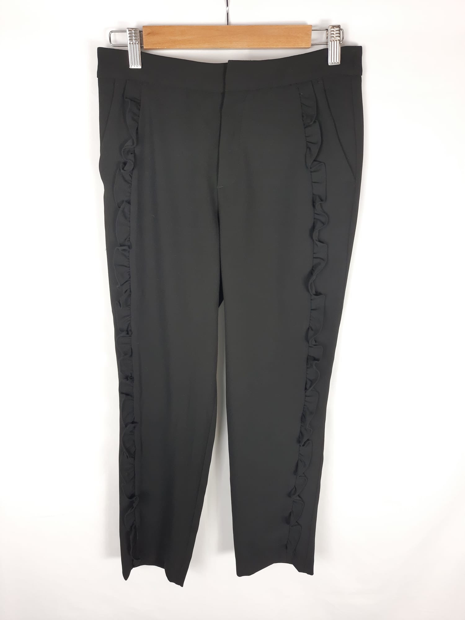 ZARA. Pantalón negro de vestir T.s