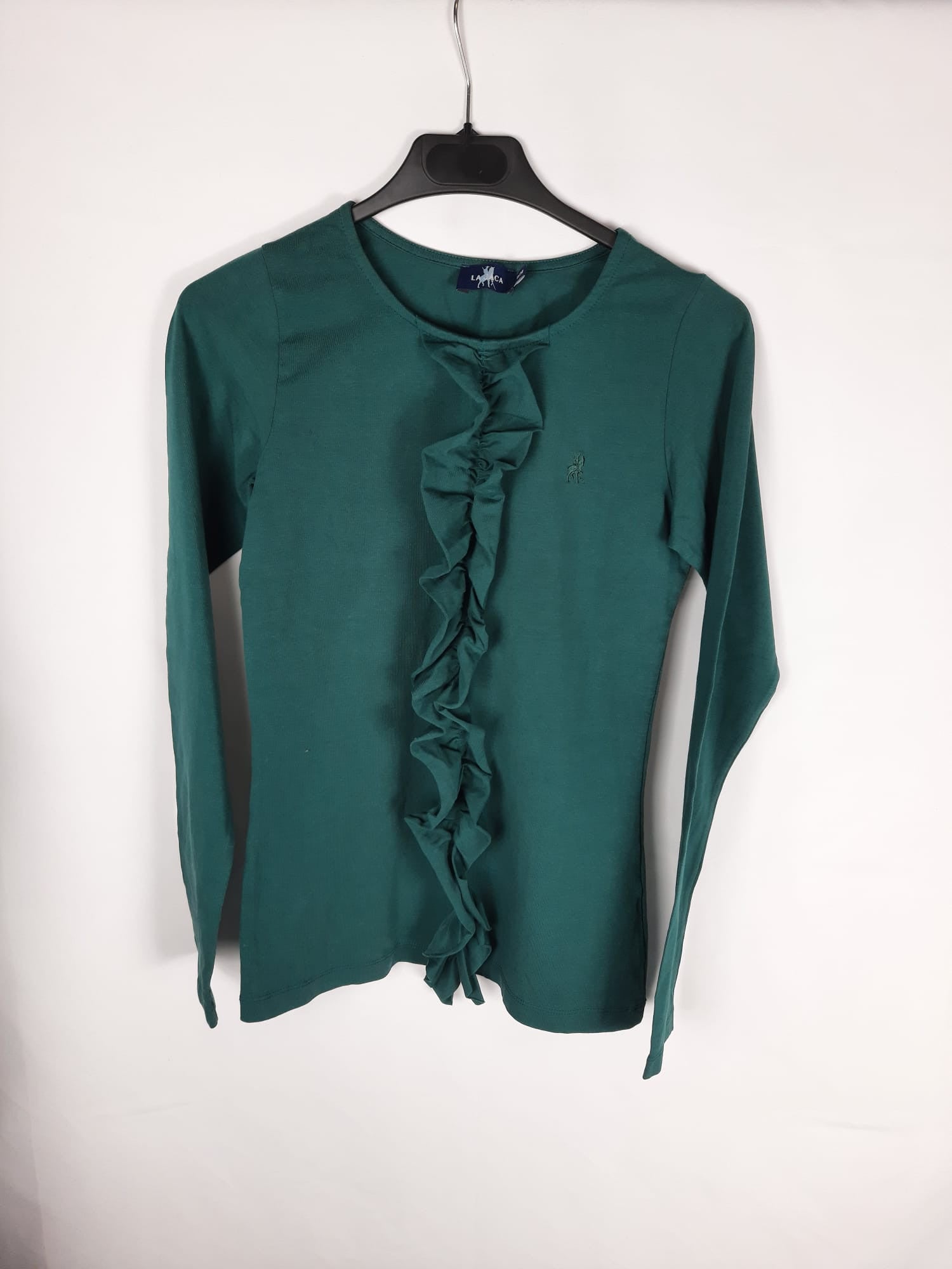 LA JACA. Camiseta de manga larga verde botella T.s