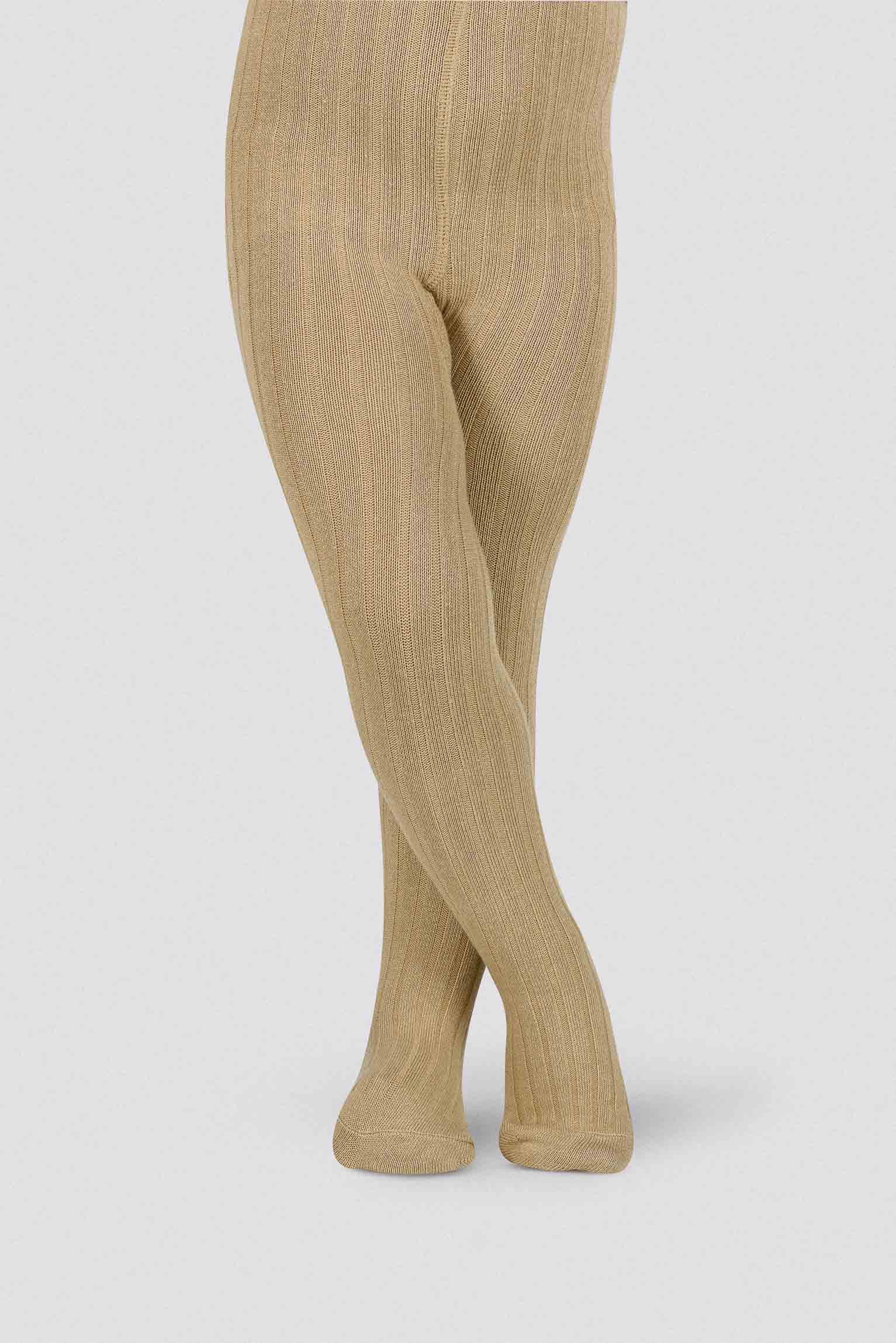 Leotardo canalé camel