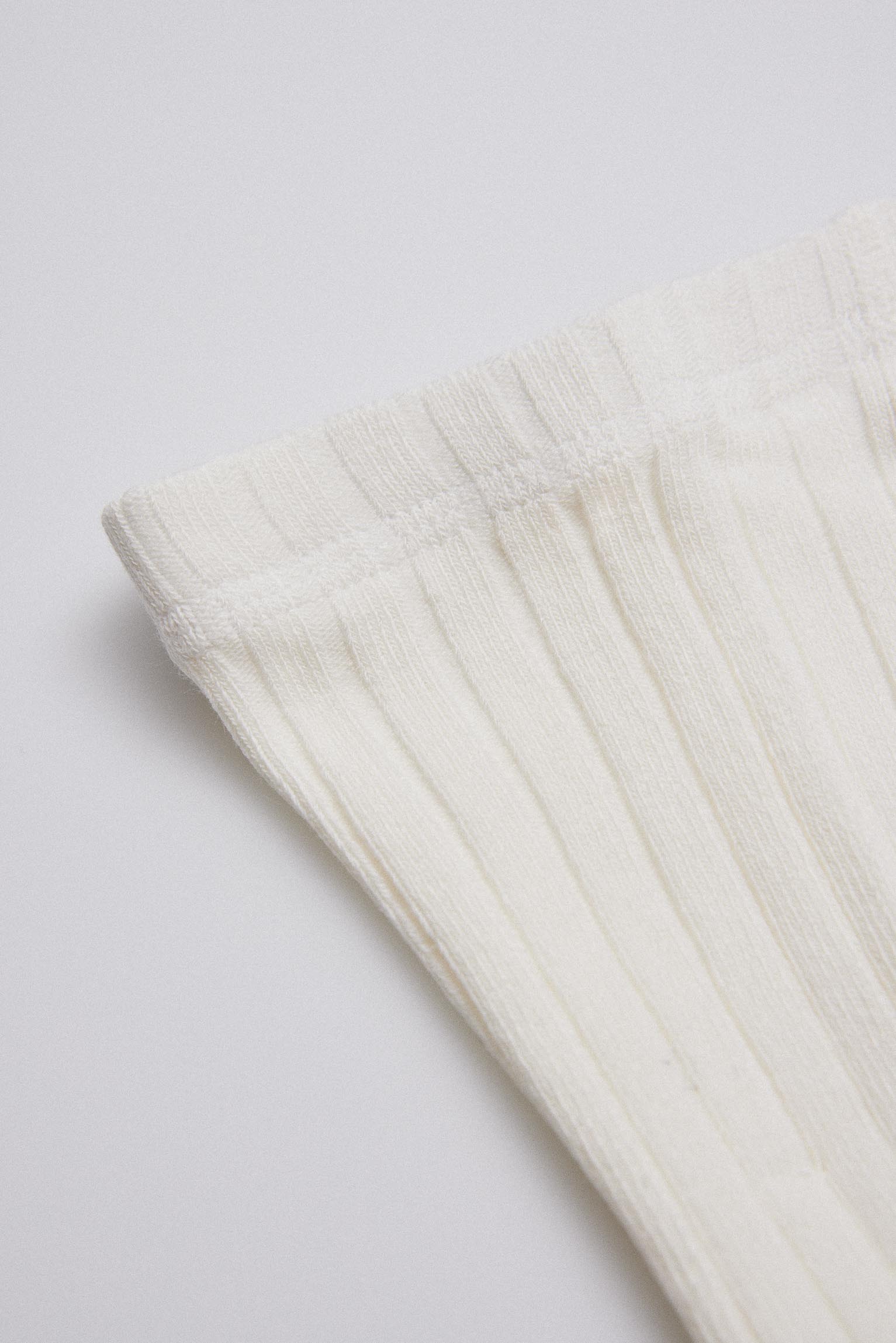 Leotardo canalé marfil