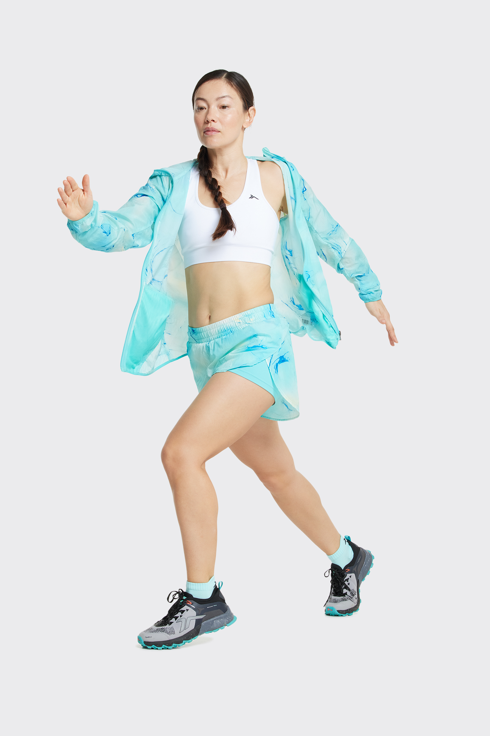 SHORT RUNNING Tenth AOP MUJER