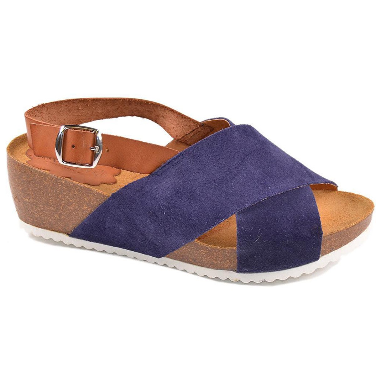 5860 DUENDY SANDALIA de piel con hebilla