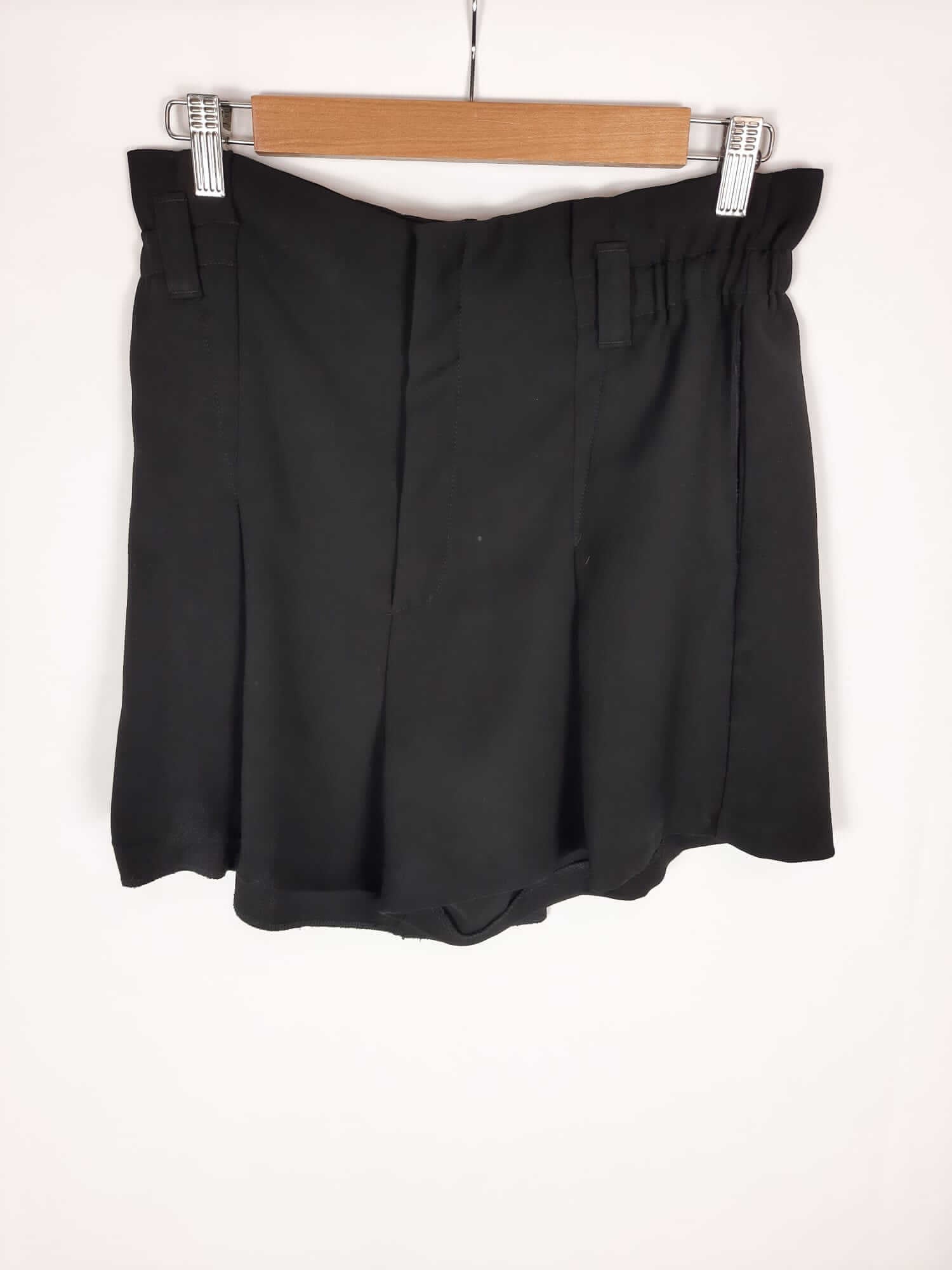 MANGO. Short fluido negro T. m