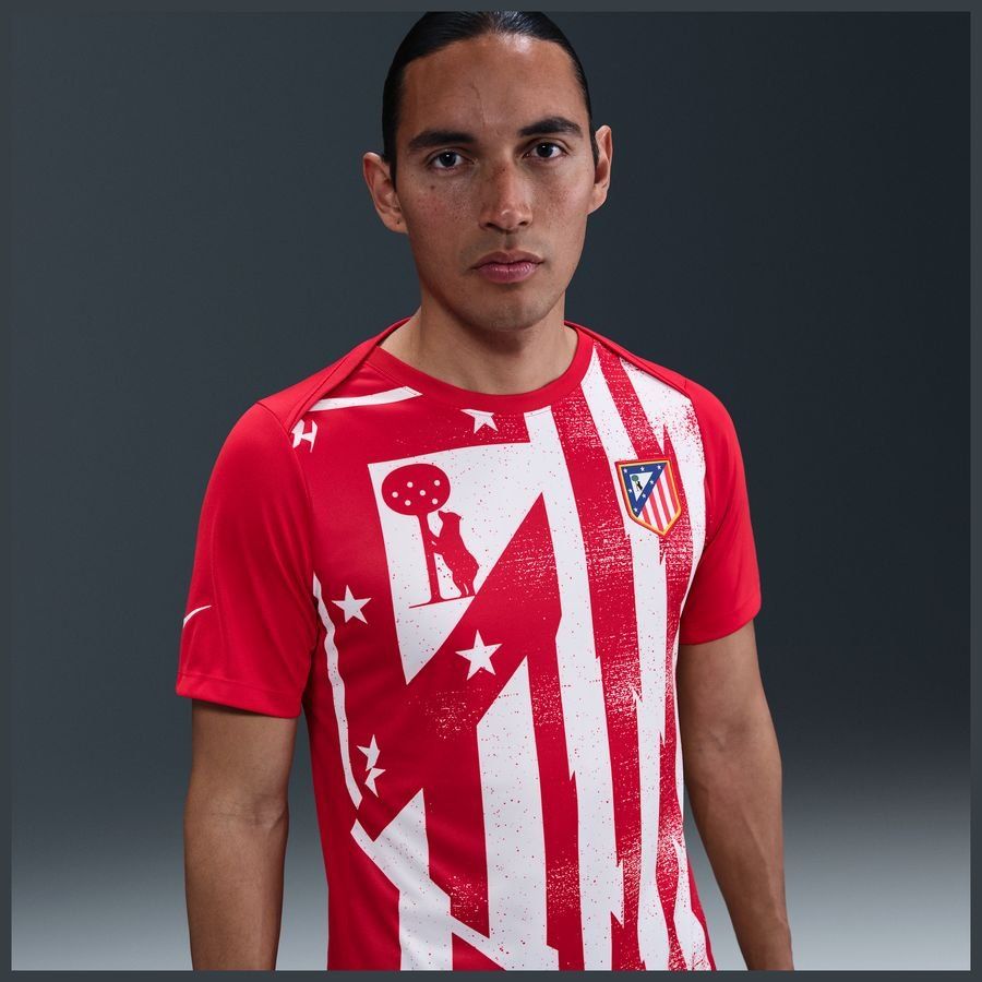 Atletico Madrid Camiseta de entrenamiento Dri-FIT Antes del partido - Sport Red/Blanco