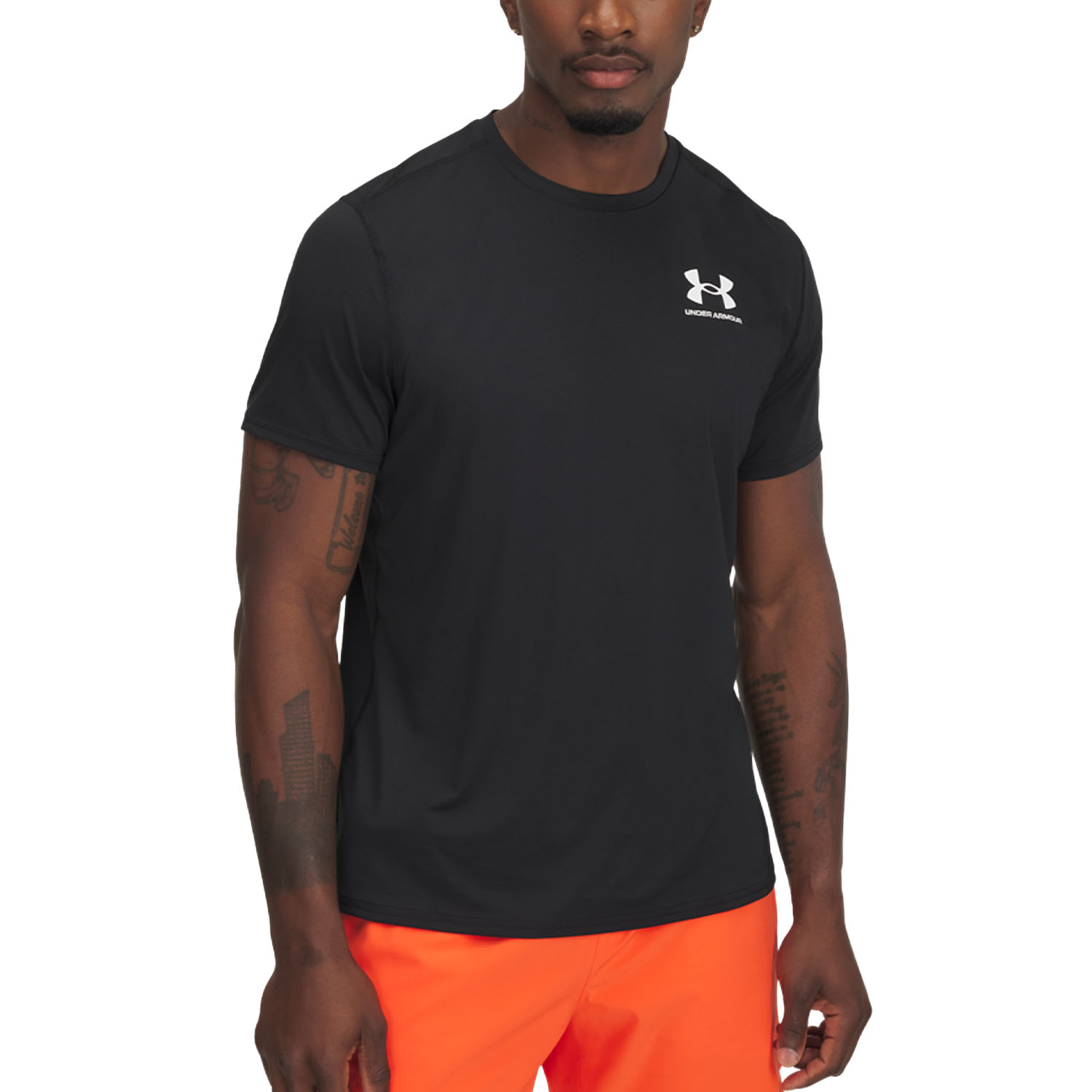 Under Armour HeatGear Fitted Camiseta Black/White