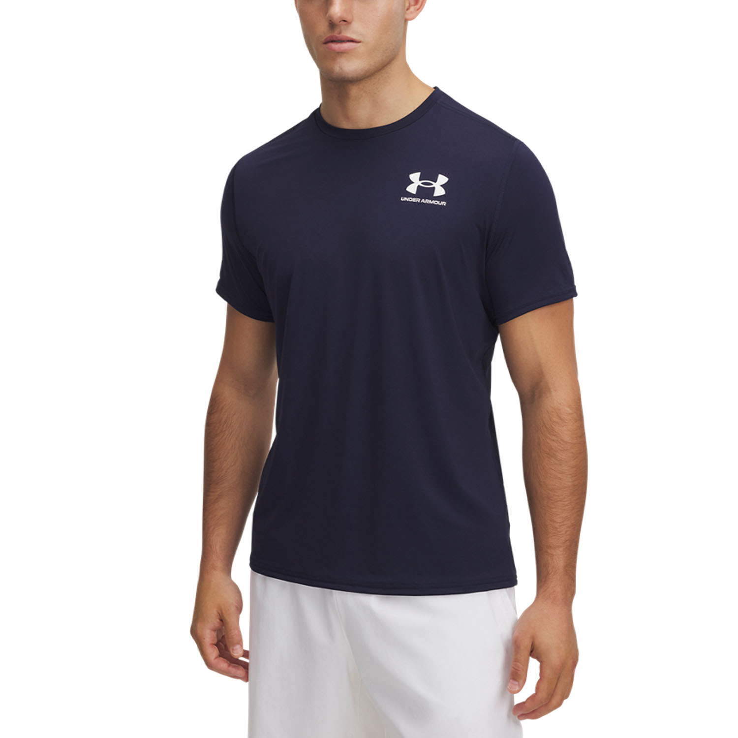 Under Armour HeatGear Fitted Camiseta Midnight Navy/White