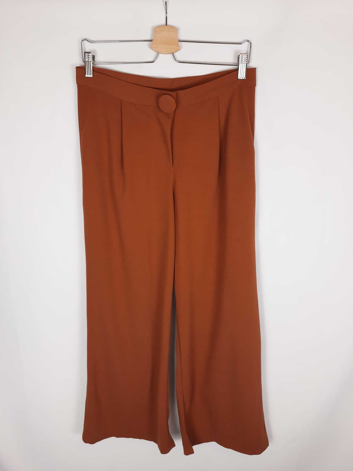 COMPAÑIA FANTÁSTICA.Pantalón palazzo ocre T.m