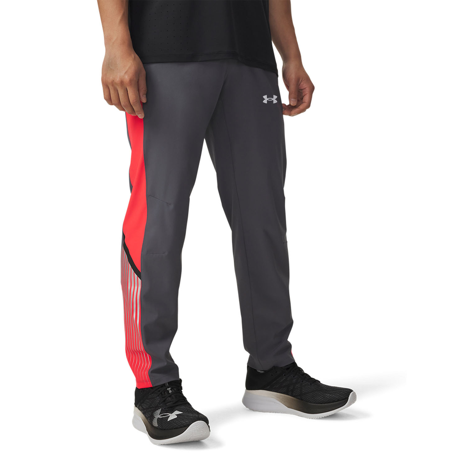 Under Armour Velociti Storm Pantalones Castlerock/Racer Red/Reflective