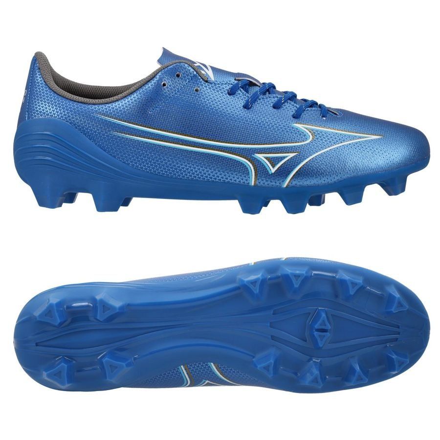 Mizuno Alpha Select FG Mugen - Laser Blue/Blanco/Oro