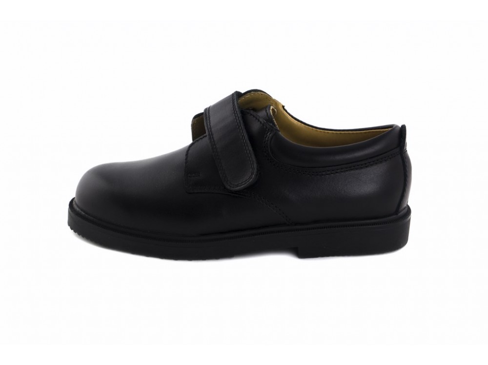 Zapato velcro piel negro 61 Jeromín