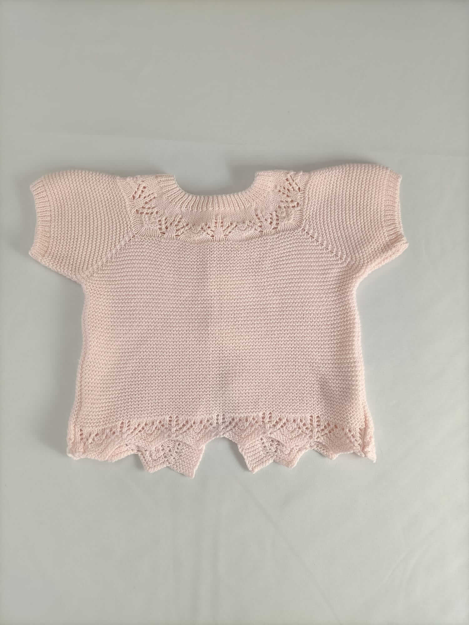 MAC ILUSIÓN. Chaqueta punto rosa T.1 mes