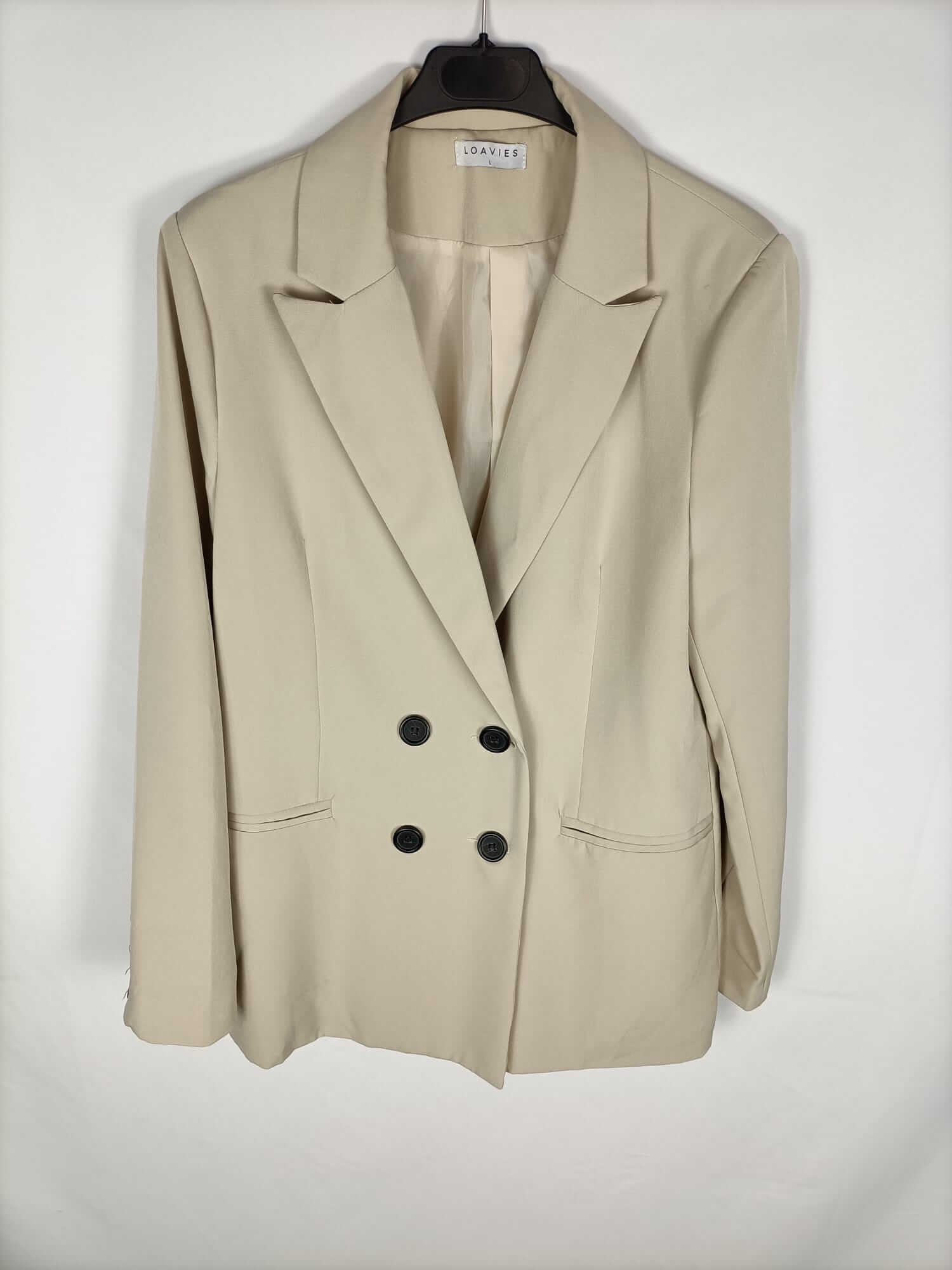 LOAVIES. Blazer beige fluida T.l