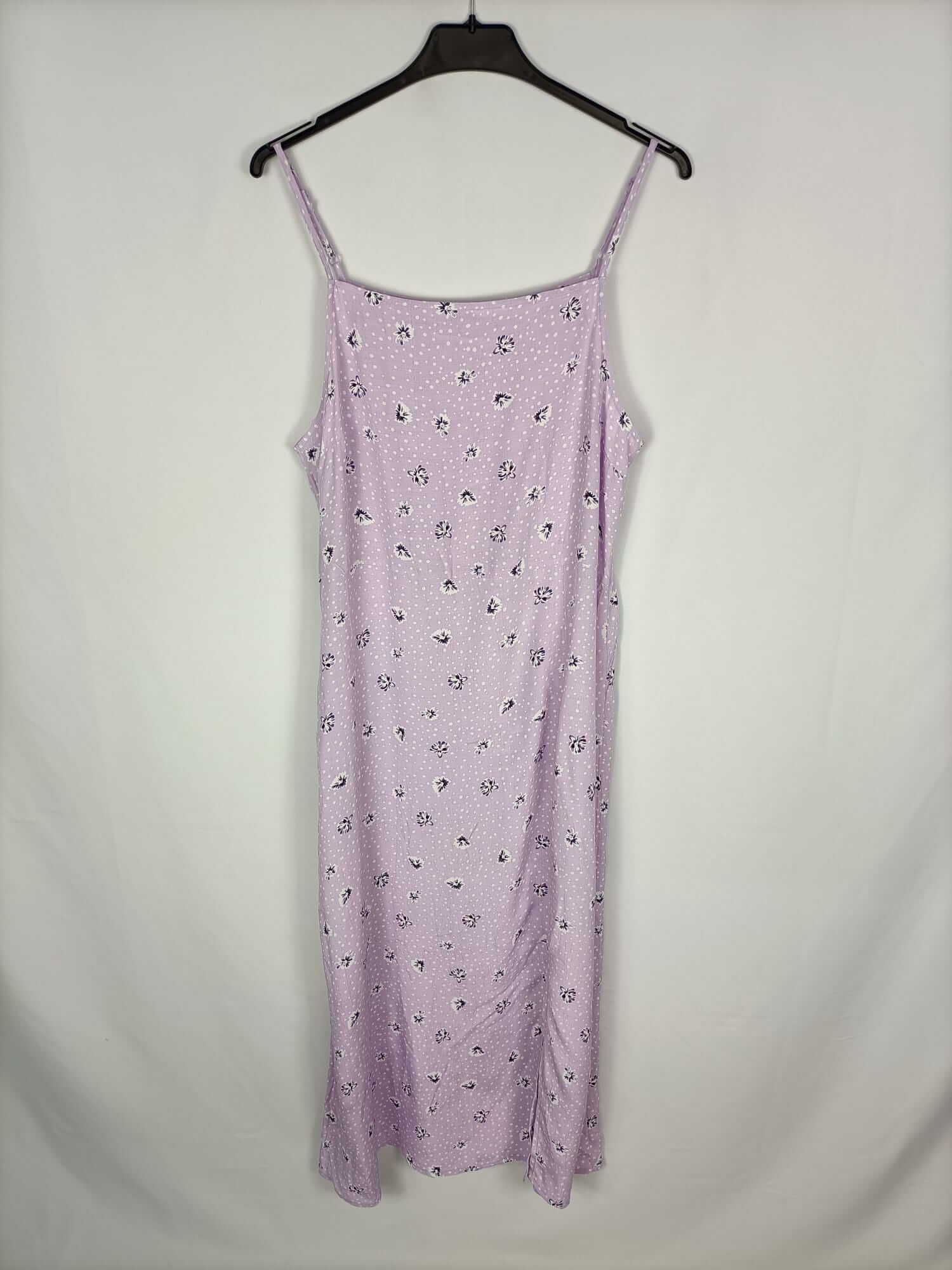 PIMKIE. Vestido lila flores y lunares T.M/L