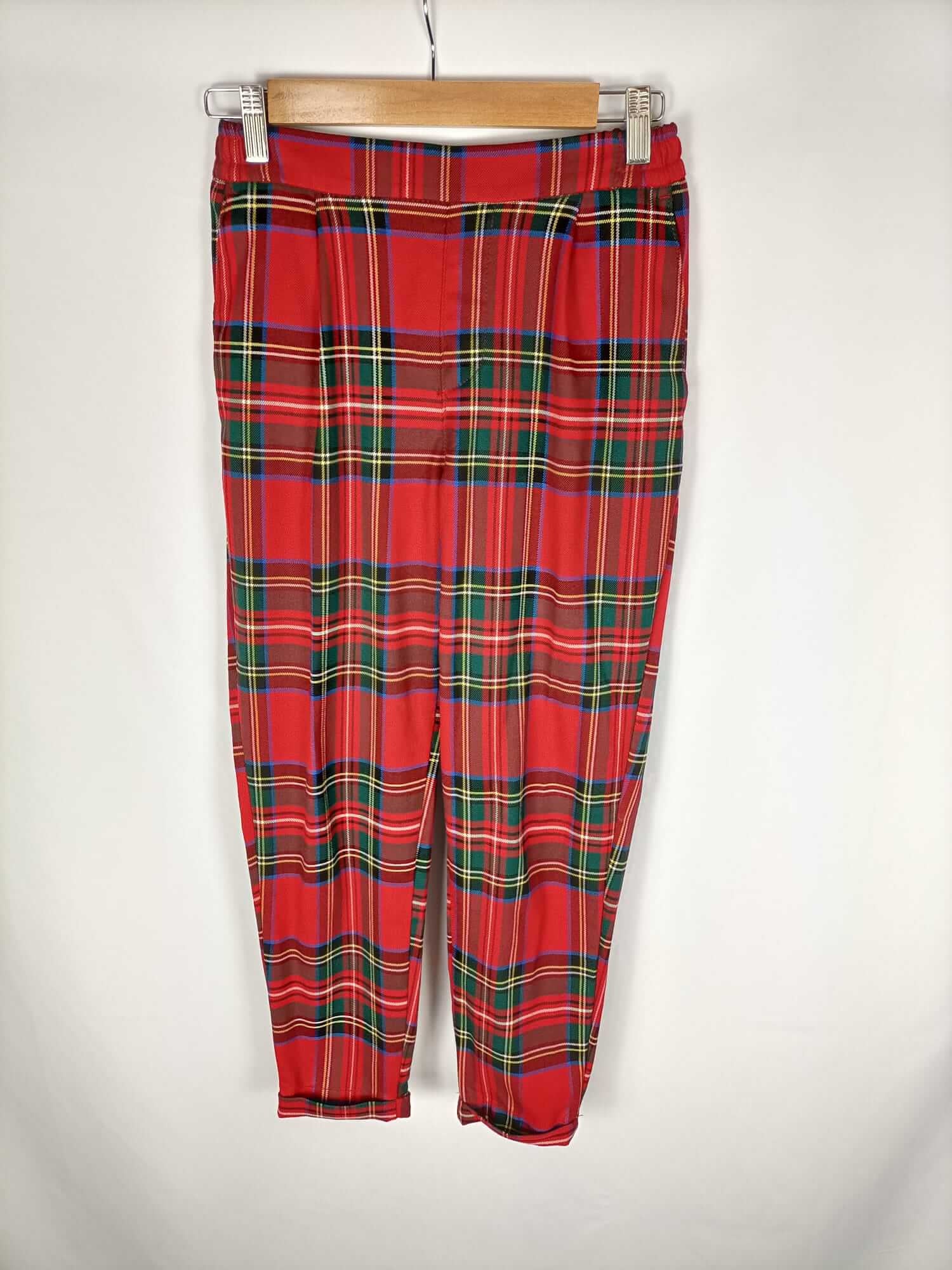 PULL&BEAR.Pantalones escoceses T.s