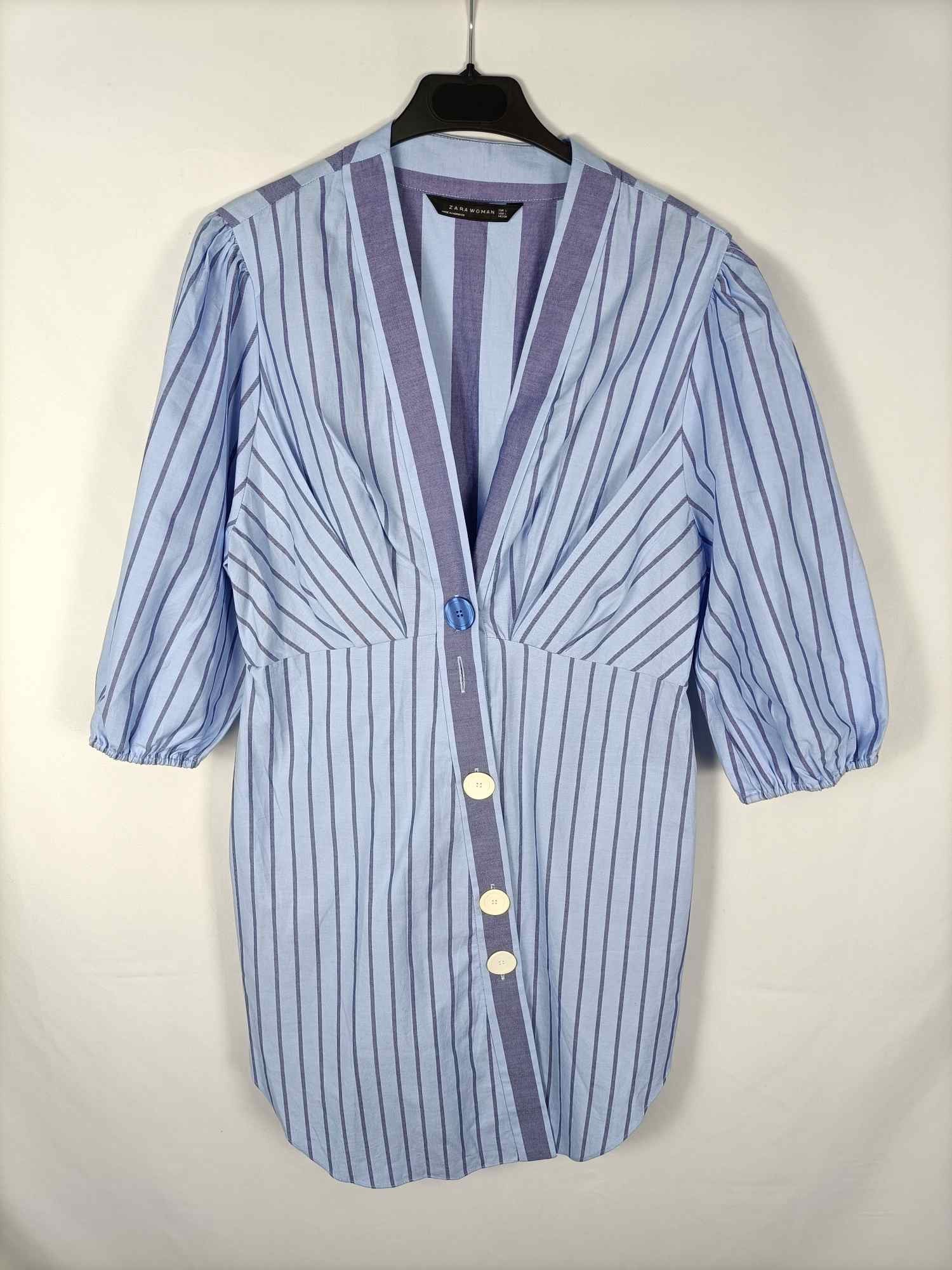 ZARA. Vestido rayas T.l