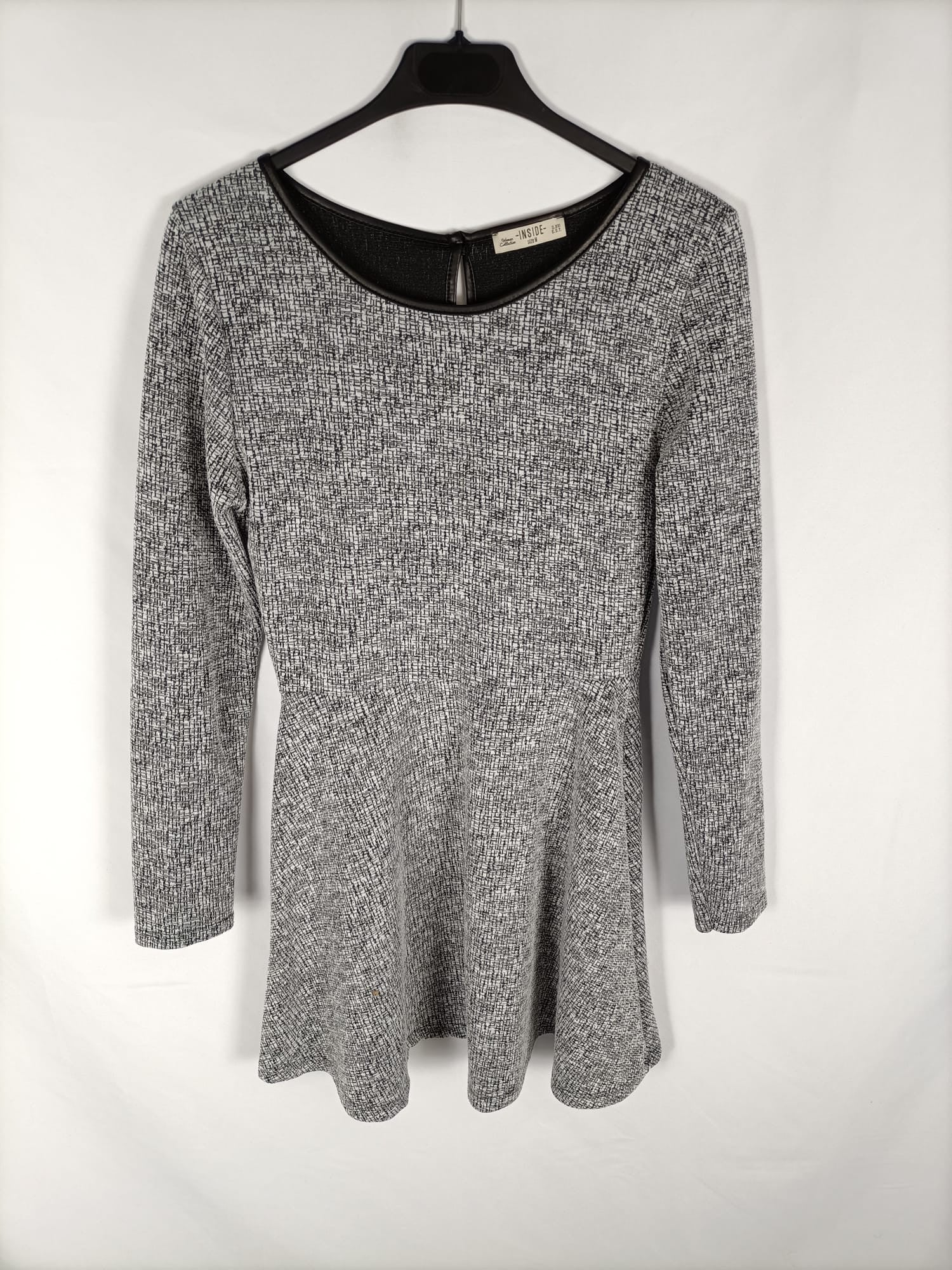 INSIDE.Vestido jaspeado T.s