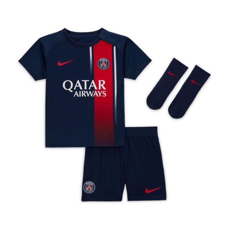 Paris Saint Germain Camisa Primera Equipación 2023/24 Kit para bebés Niños