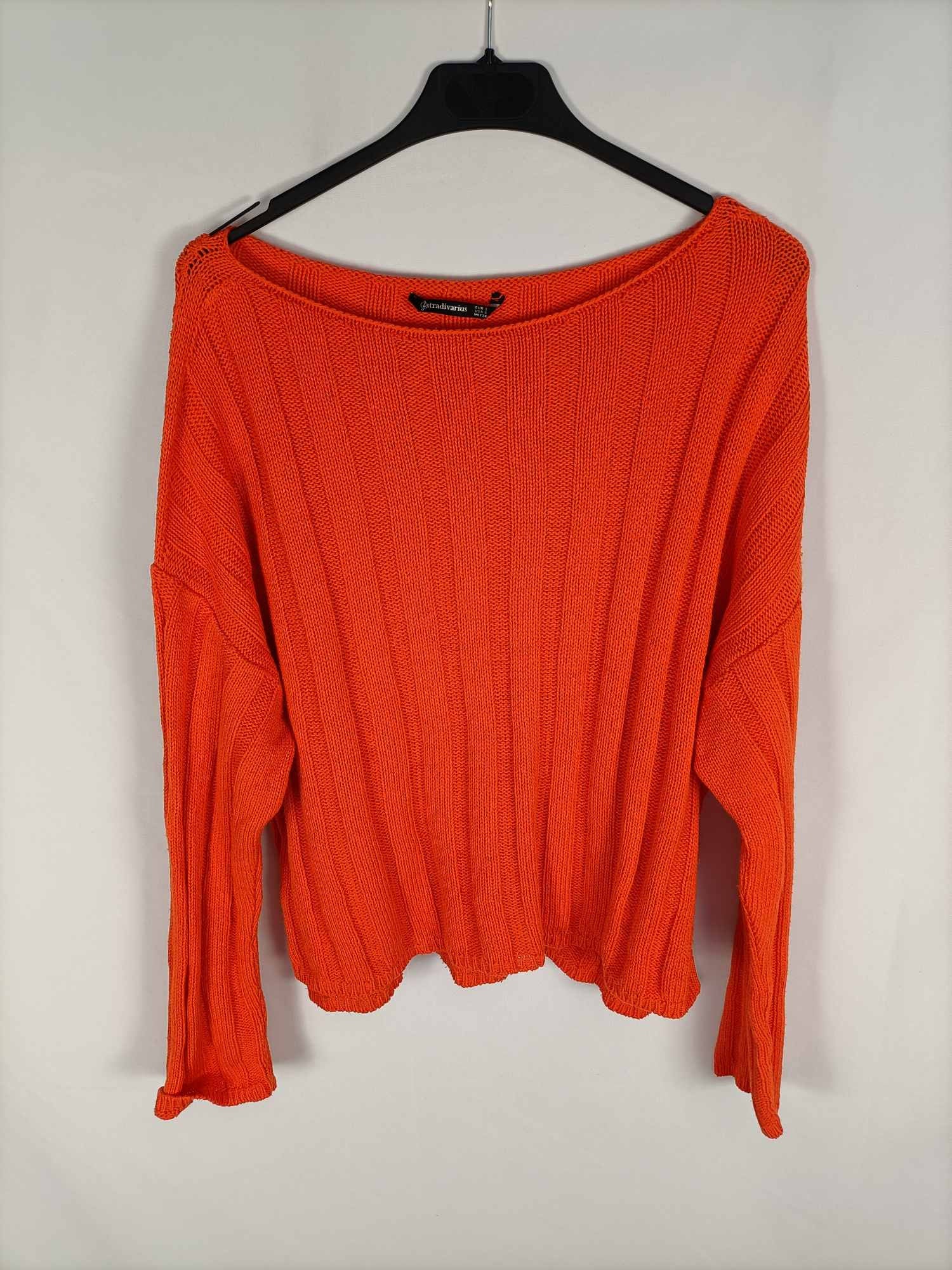 STRADIVARIUS.Jersey de punto naranja T.s
