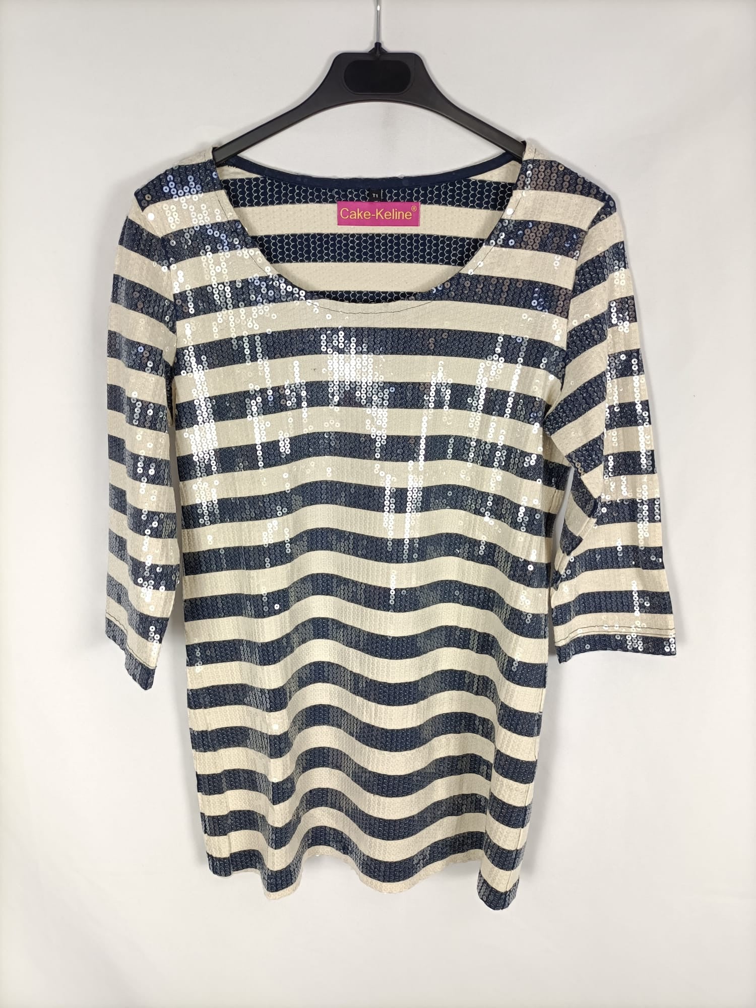 CAKE KELINE.Vestido corto lentejuelas TU