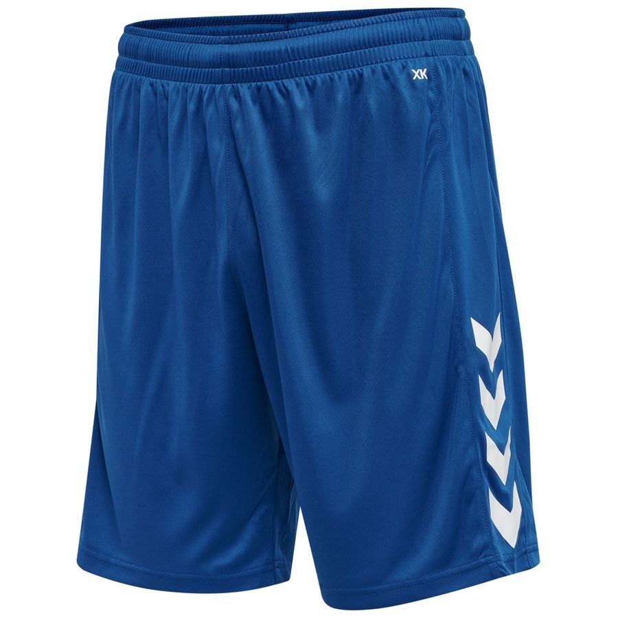 Hummel Pantalones cortos de fútbol Core - Azul verdadero/Blanco