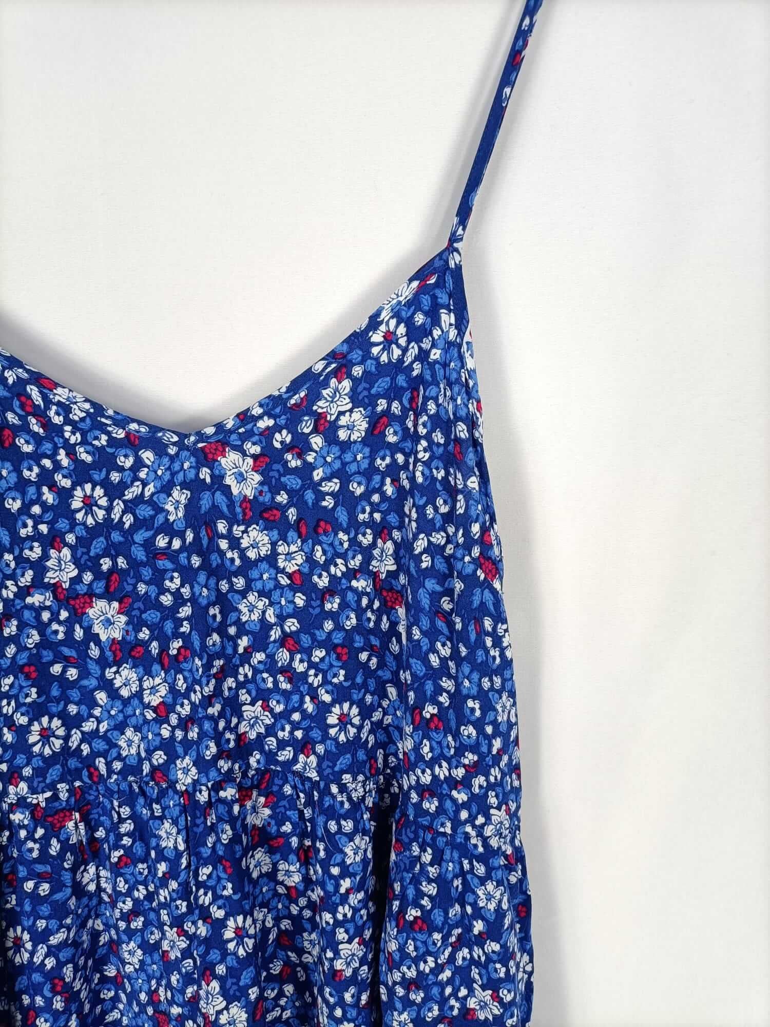 OYSHO. Vestido corto flores T.s