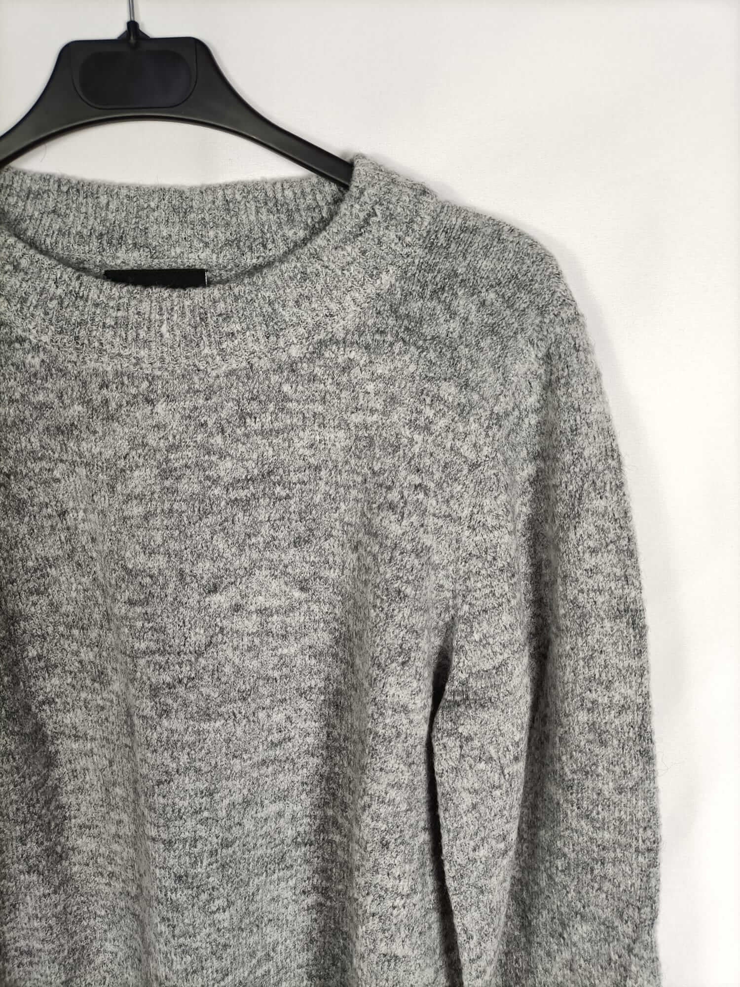 OBJET. Jersey gris jaspeado T.m