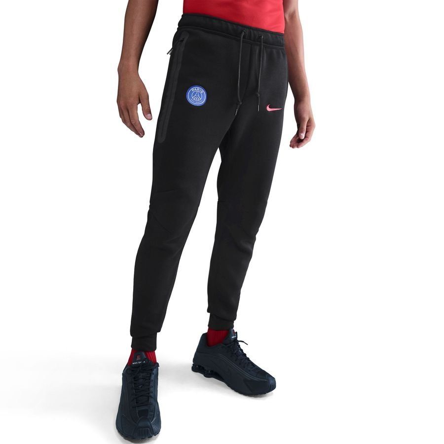 Paris Saint Germain Pantalones de chándal NSW Tech Fleece 3ª - Negro/Global Red