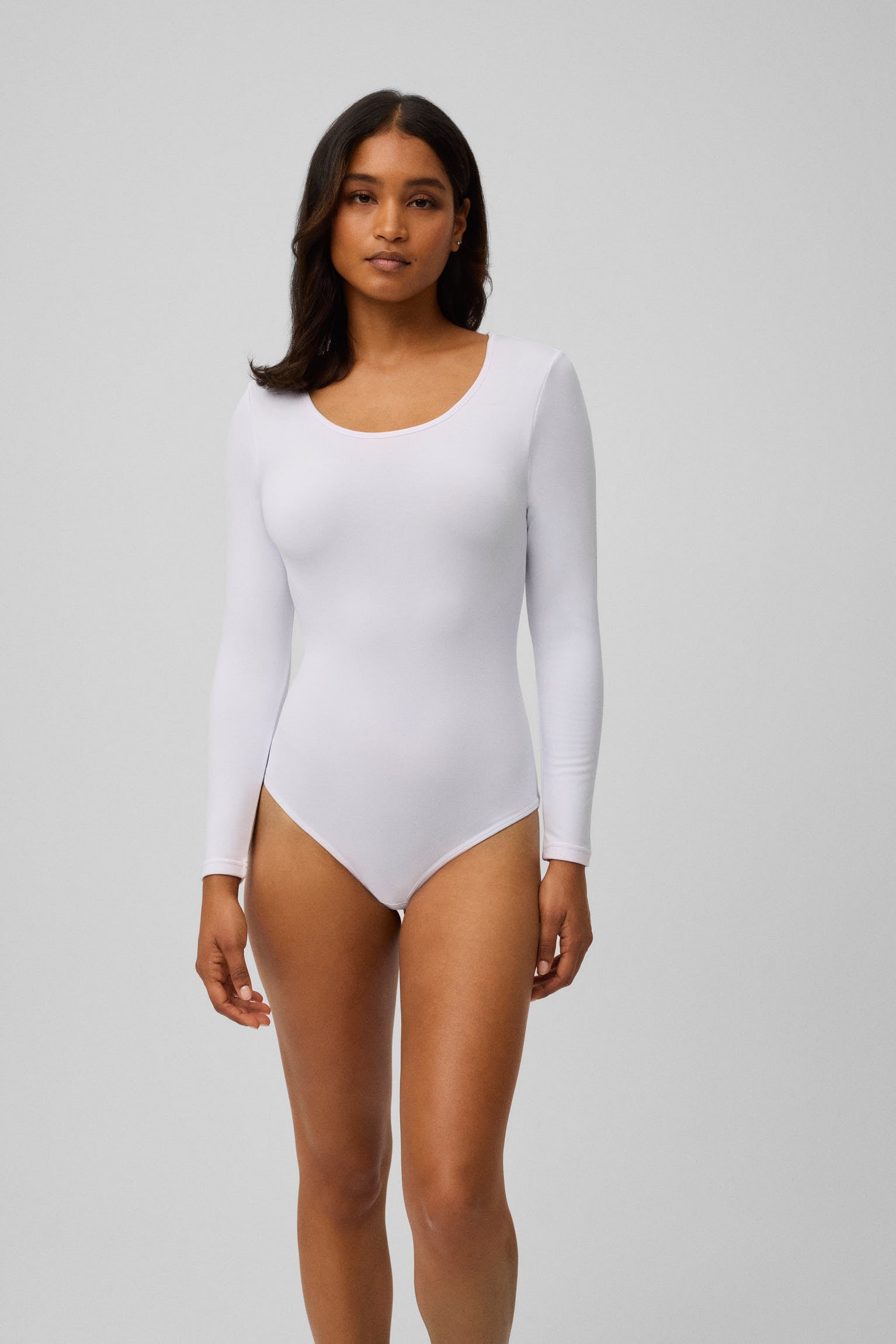 Body térmico manga larga interior afelpado blanco