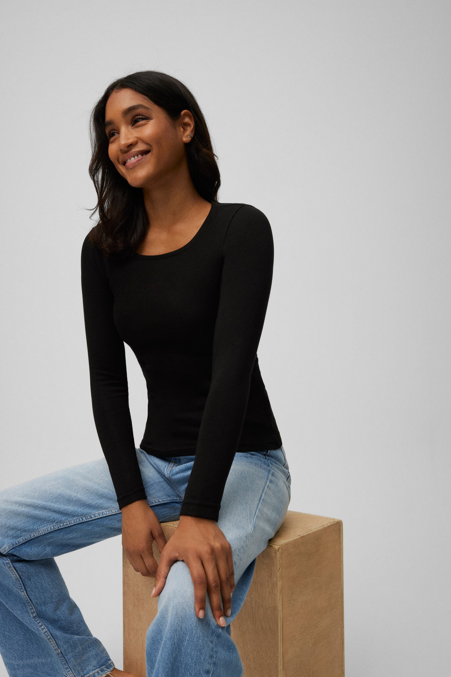 Camiseta térmica control de temperatura manga larga negro