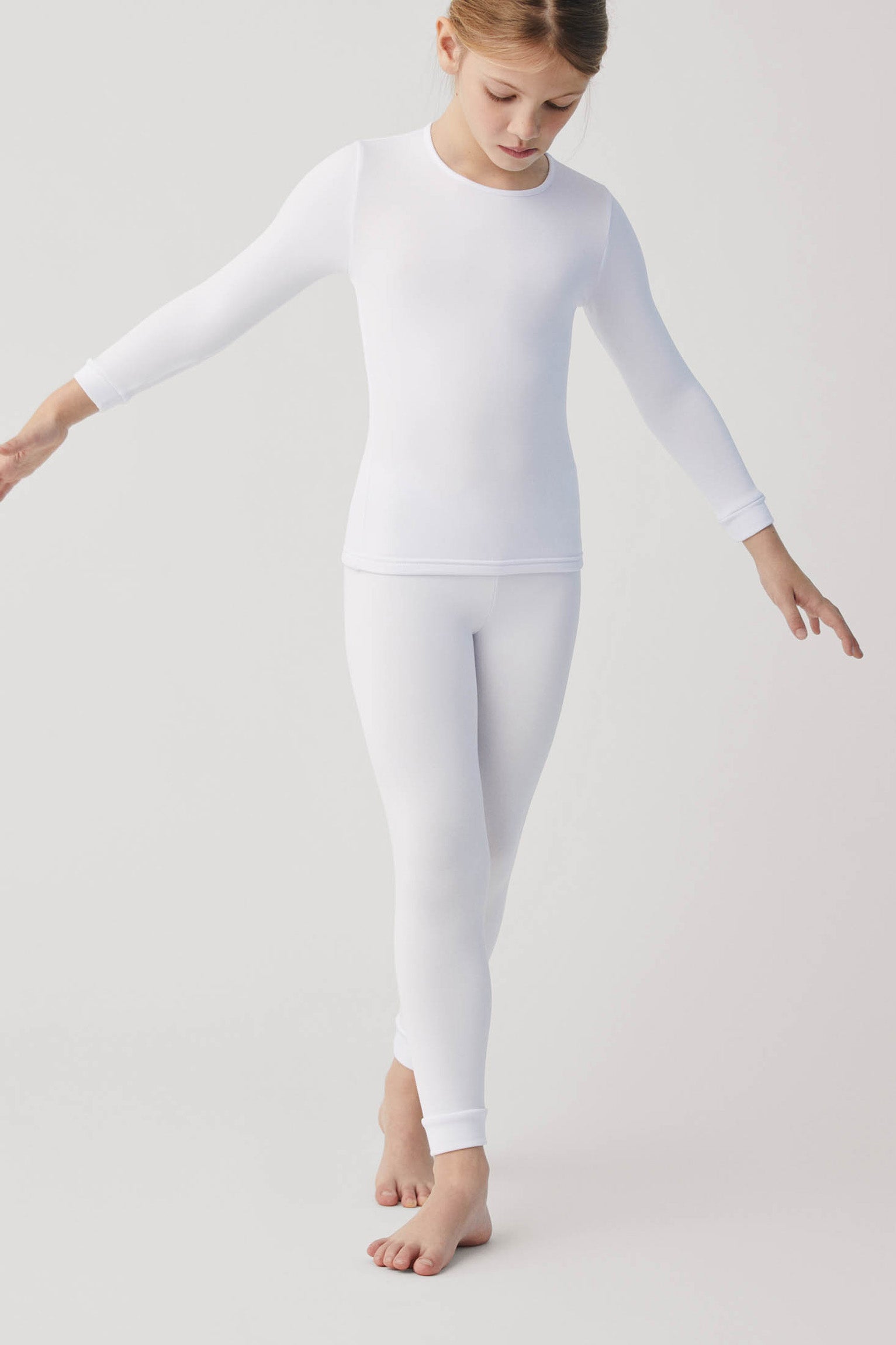 Leggings interior térmico infantil blanco