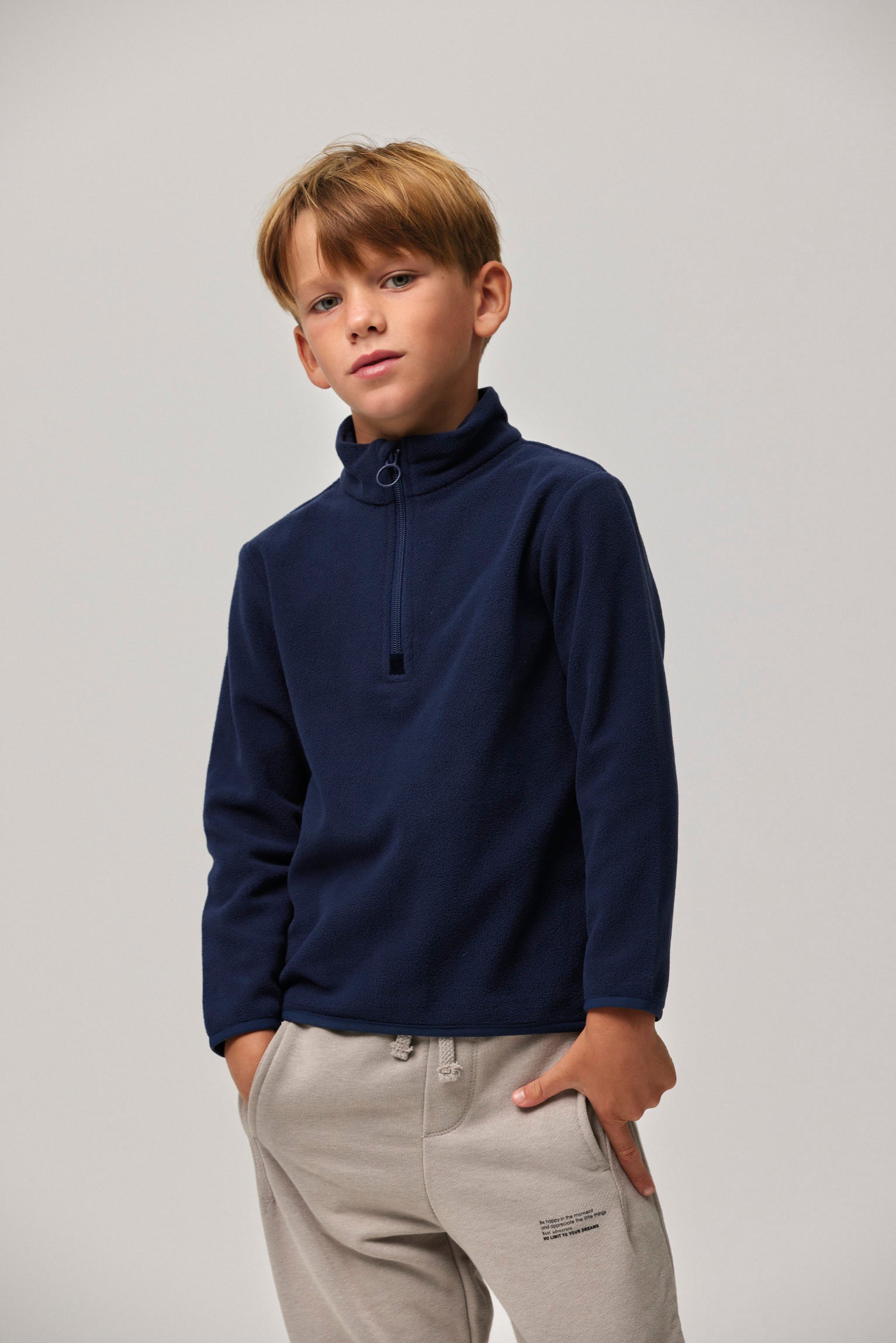 Forro polar infantil marino