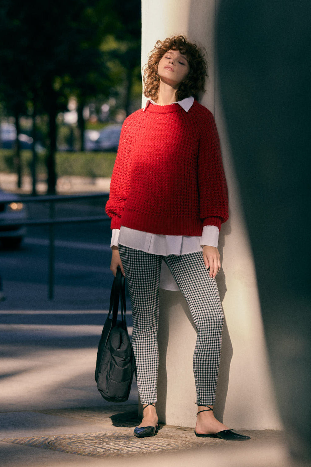 Pantalones estampado cuadro vichy