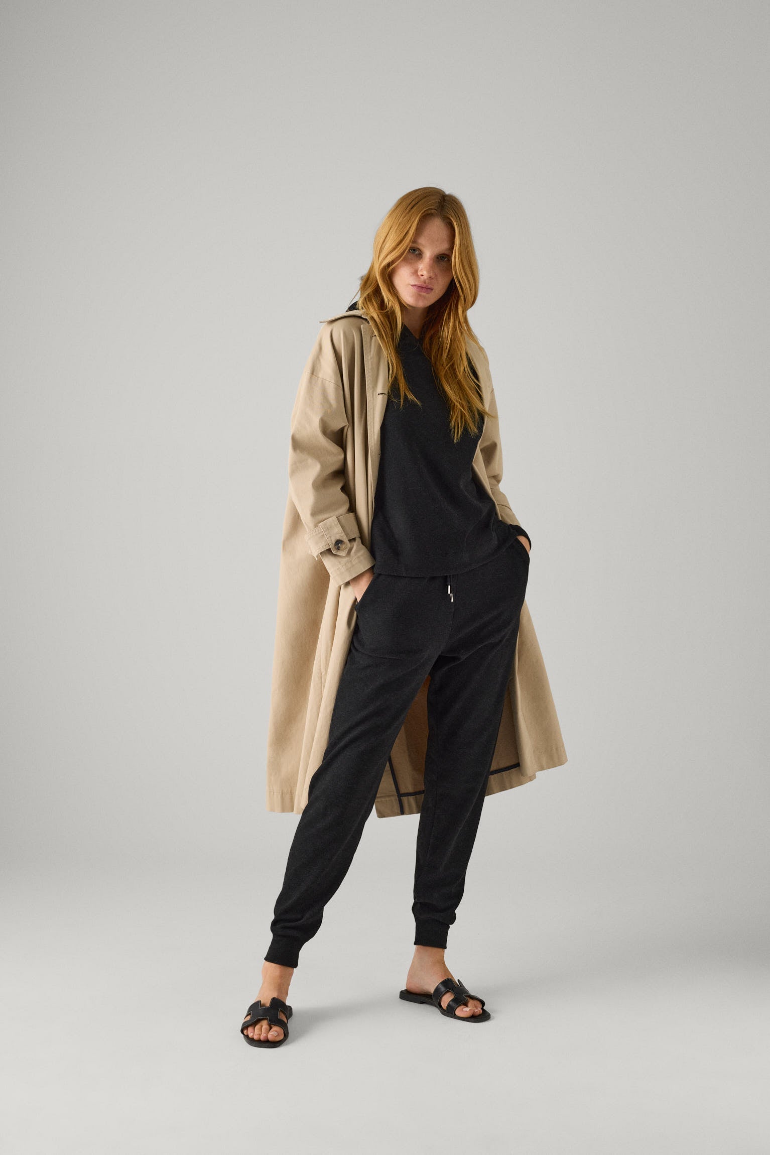 Sudadera térmica afelpada negra