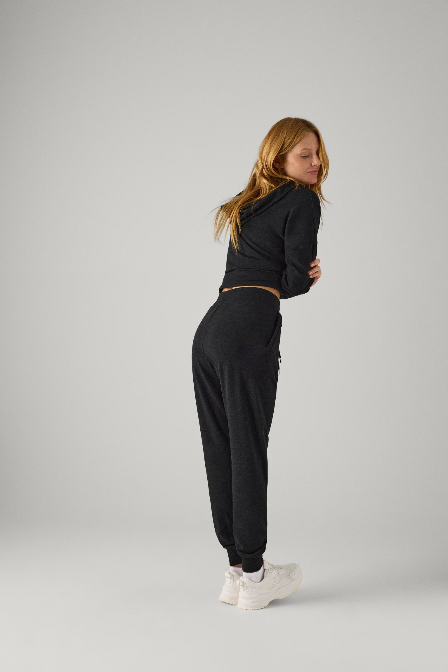 Pantalón térmico interior afelpado bolsillos laterales negro