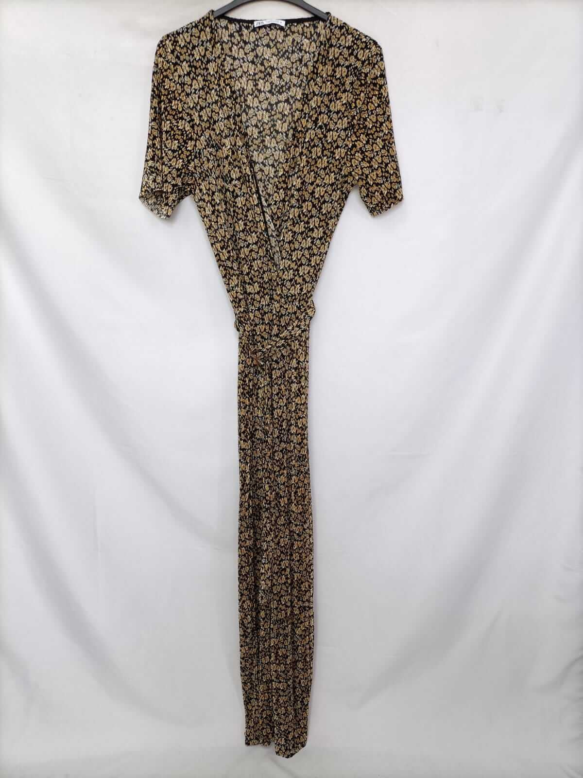 ZARA.Mono largo plisado fluido T.m