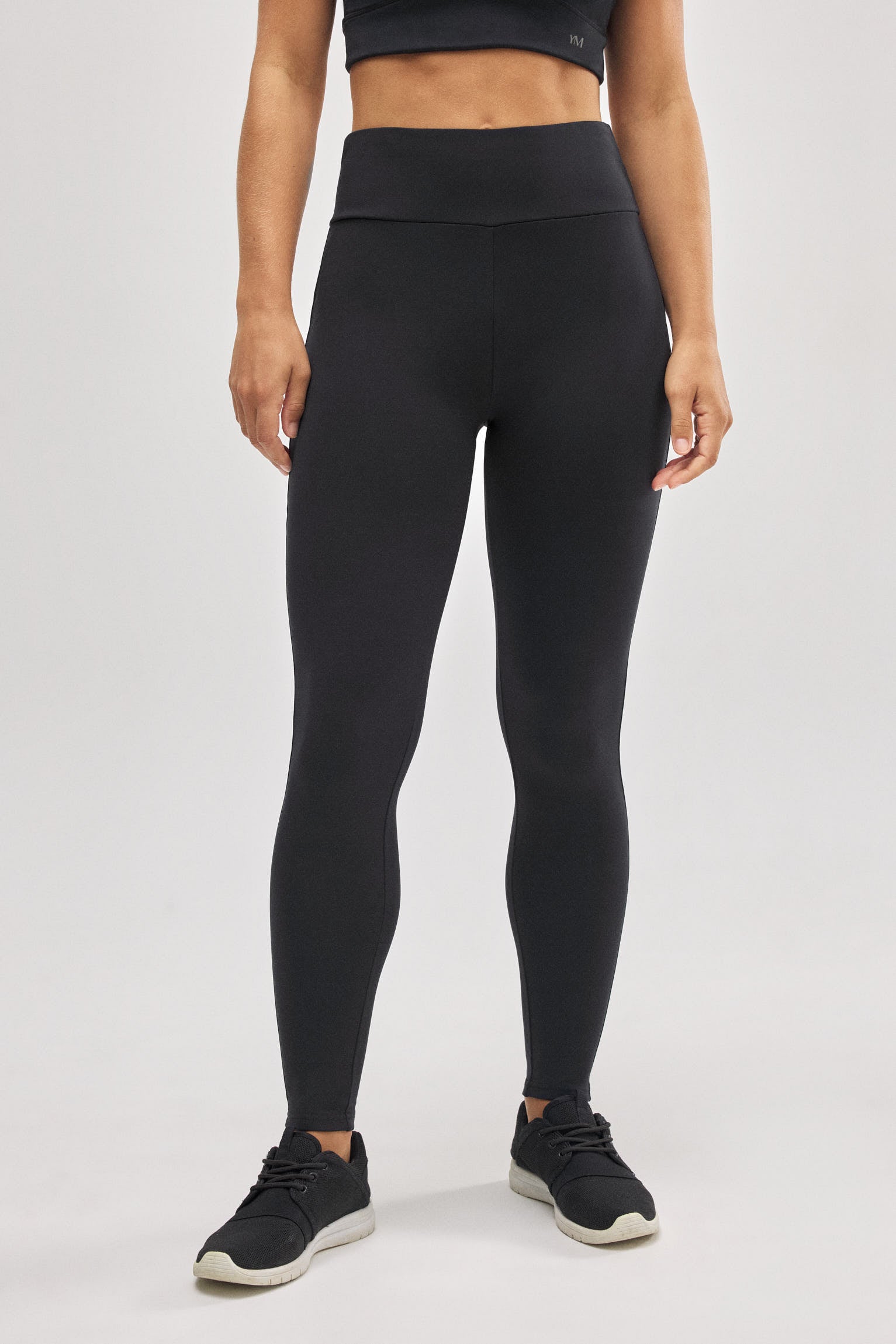 Leggings térmicos deportivos interior afelpado negro