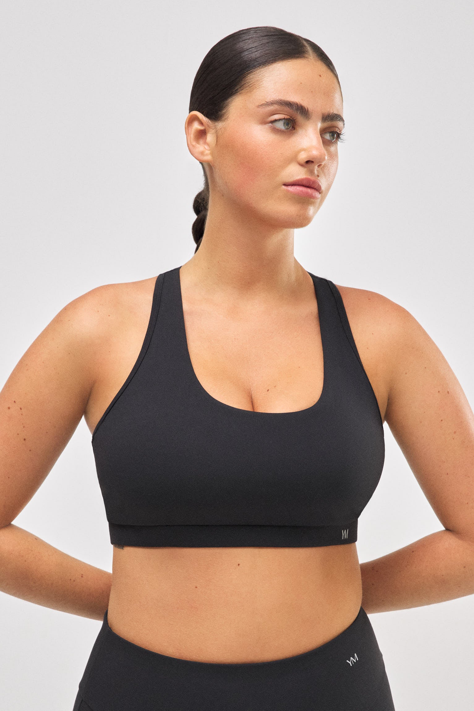 Sujetador deportivo tacto algodonero negro