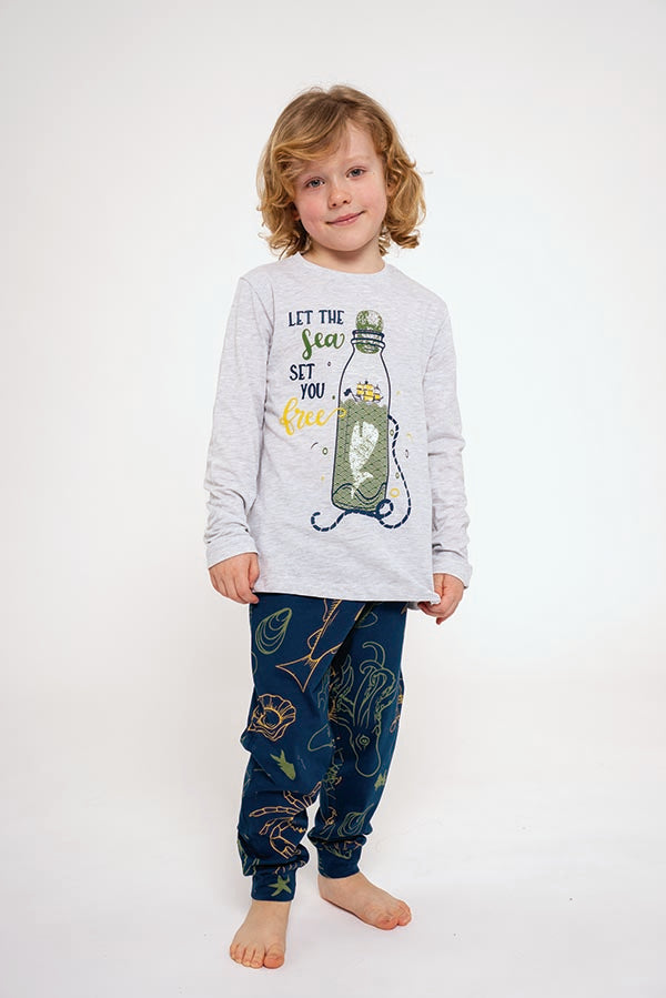 Pijama infantil largo algodón Let the Sea | MUYDEMI