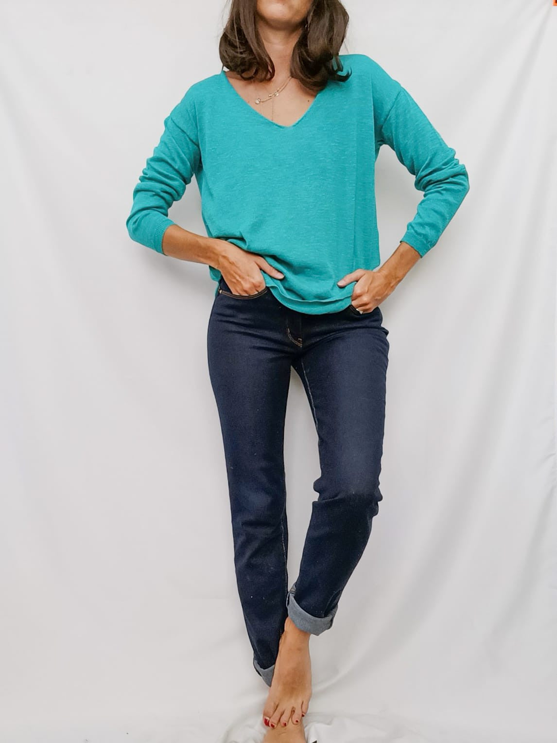 LEFITES. Jersey turquesa T.s