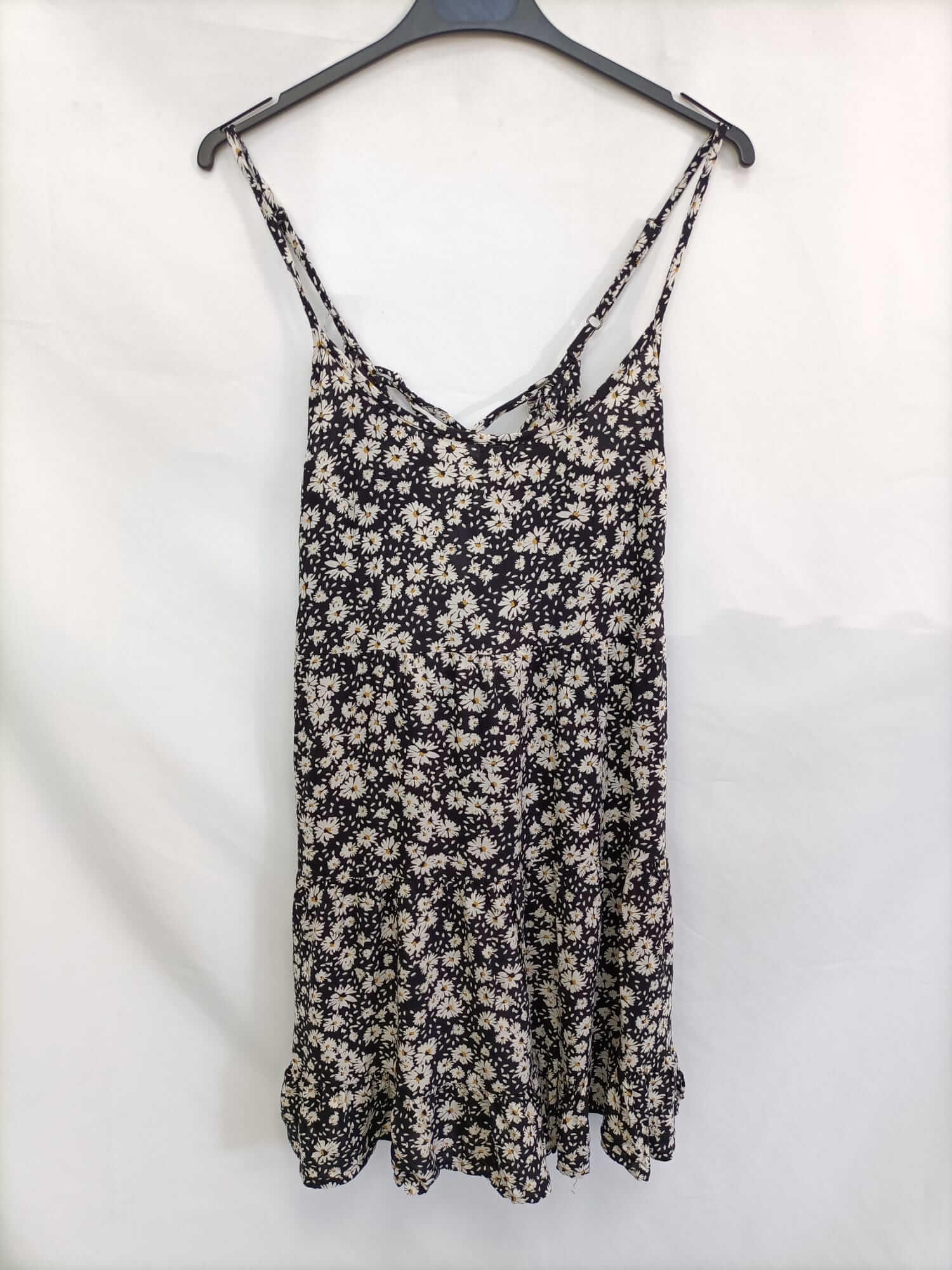 BORBOLETA'S. Vestido negro flores T.s/m